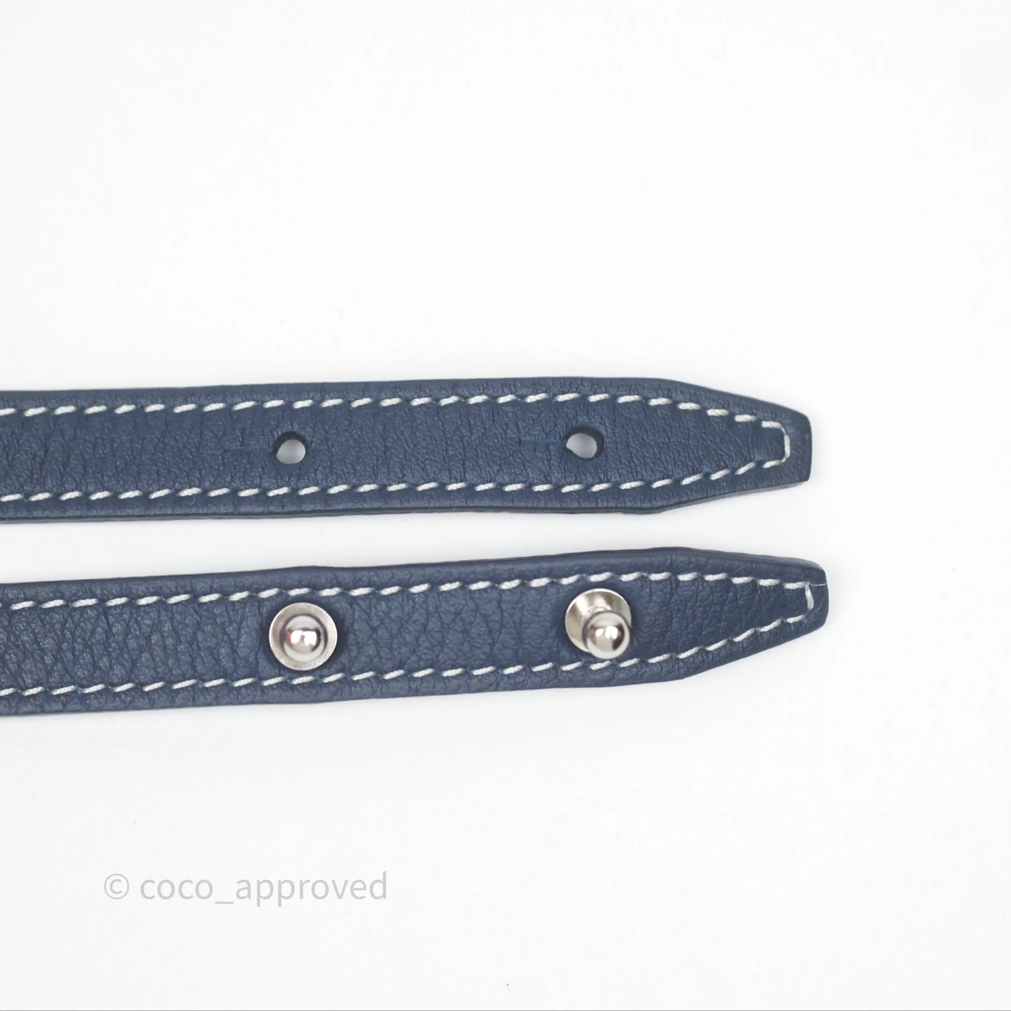 Goyard Sagon Mini Bag Navy Goyardine Canvas/ Chevroches Calfskin