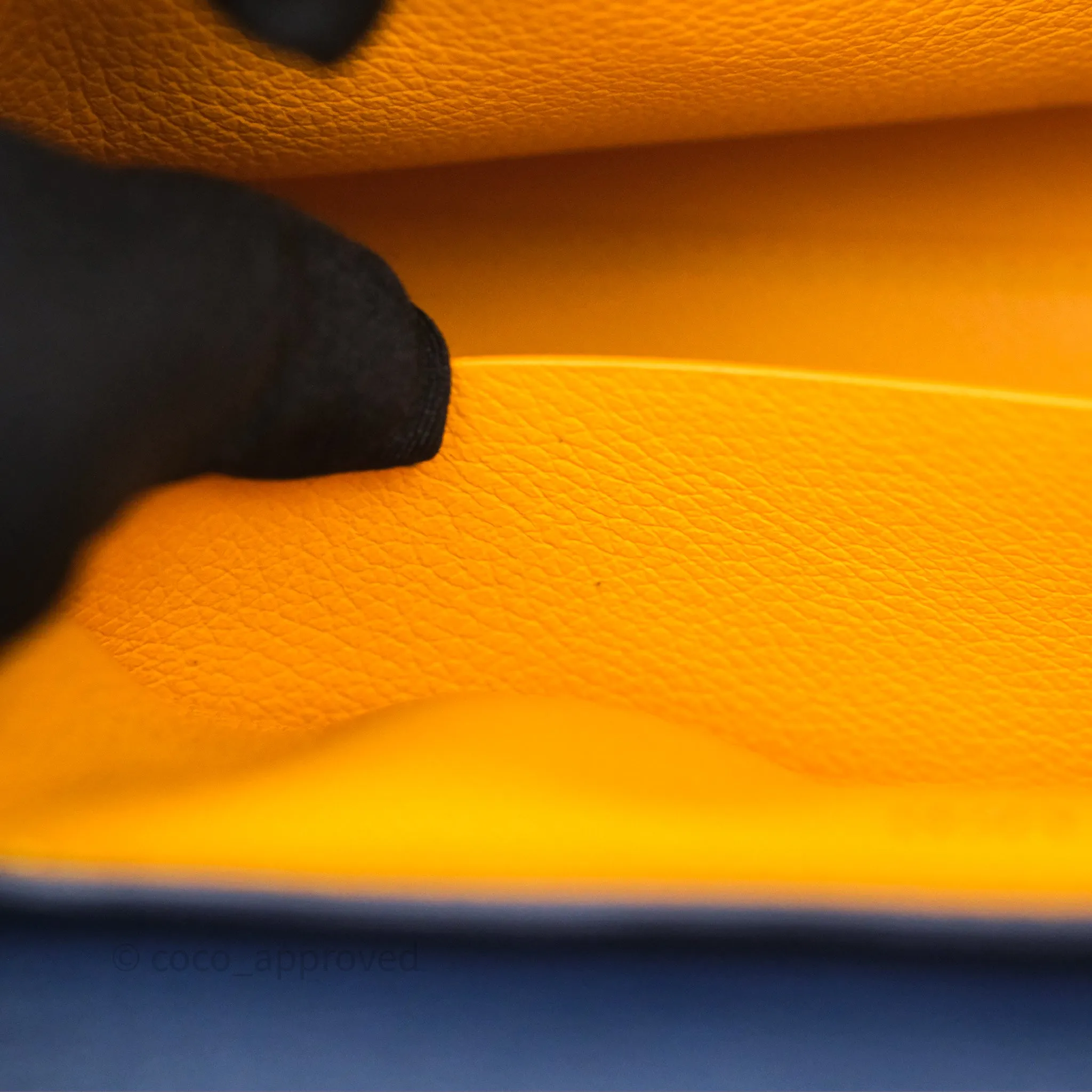 Goyard Sagon Mini Bag Navy Goyardine Canvas/ Chevroches Calfskin