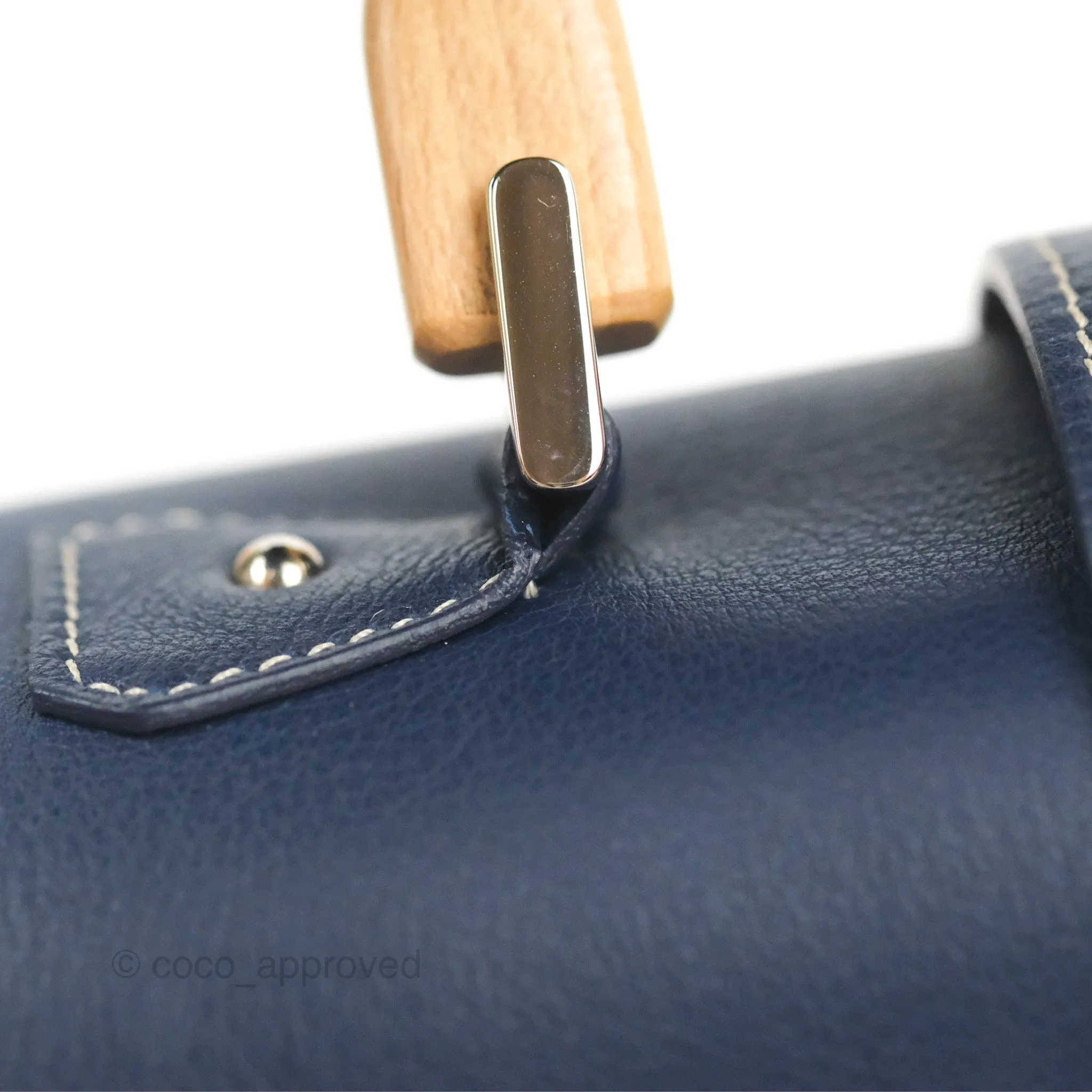 Goyard Sagon Mini Bag Navy Goyardine Canvas/Chevroches Calfskin
