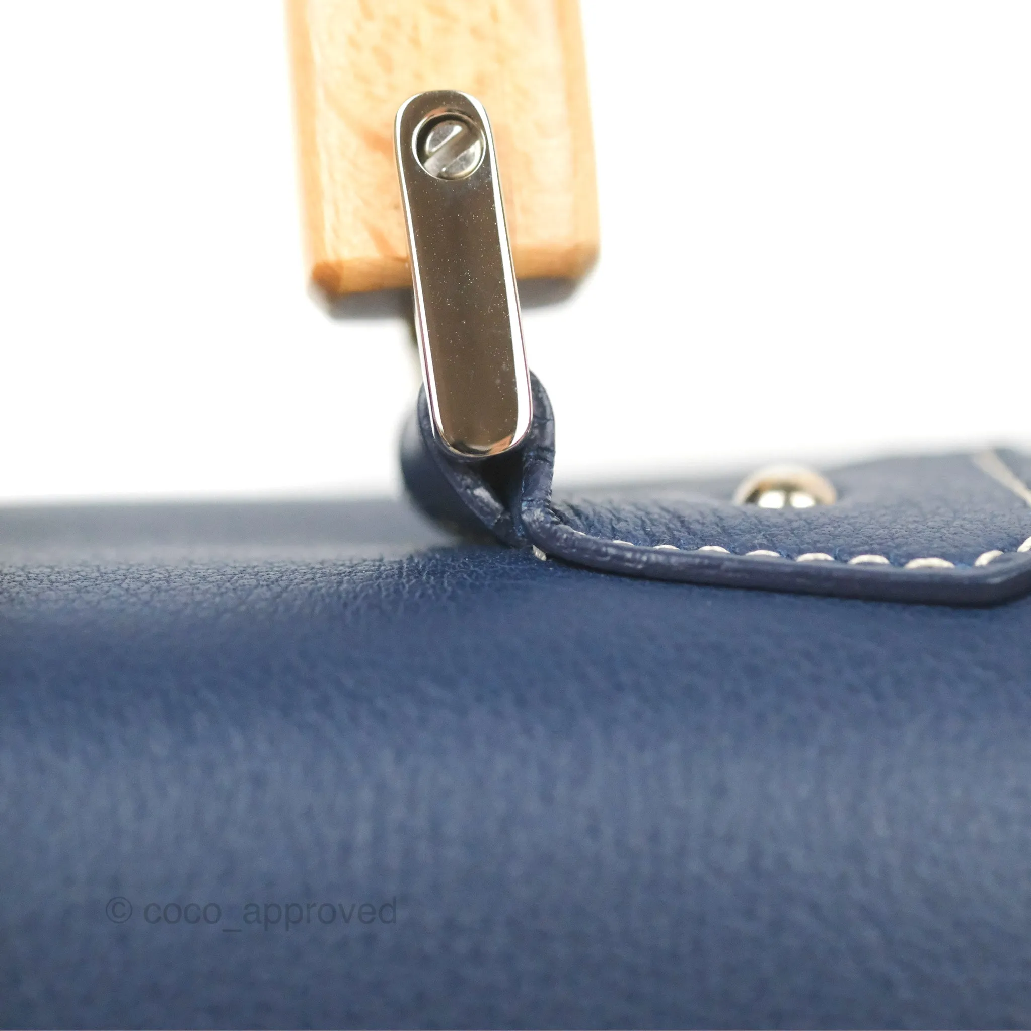 Goyard Sagon Mini Bag Navy Goyardine Canvas/Chevroches Calfskin