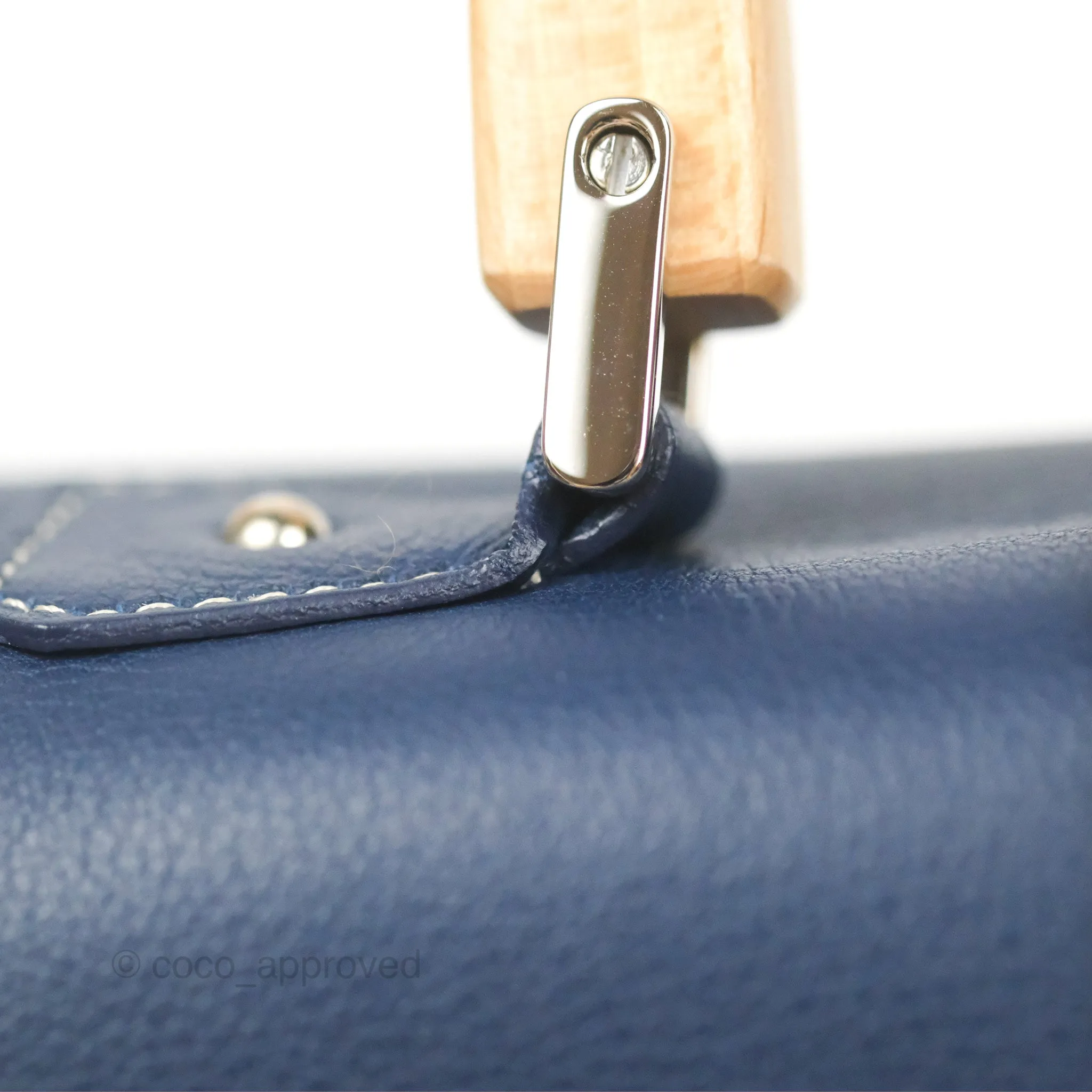 Goyard Sagon Mini Bag Navy Goyardine Canvas/Chevroches Calfskin