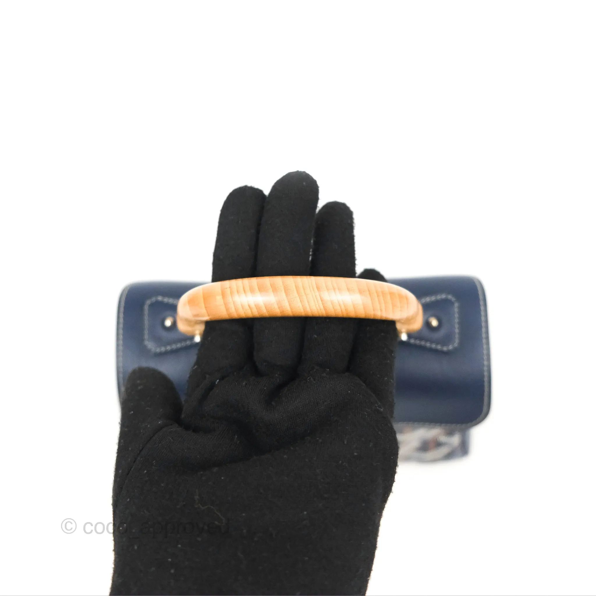 Goyard Sagon Mini Bag Navy Goyardine Canvas/Chevroches Calfskin