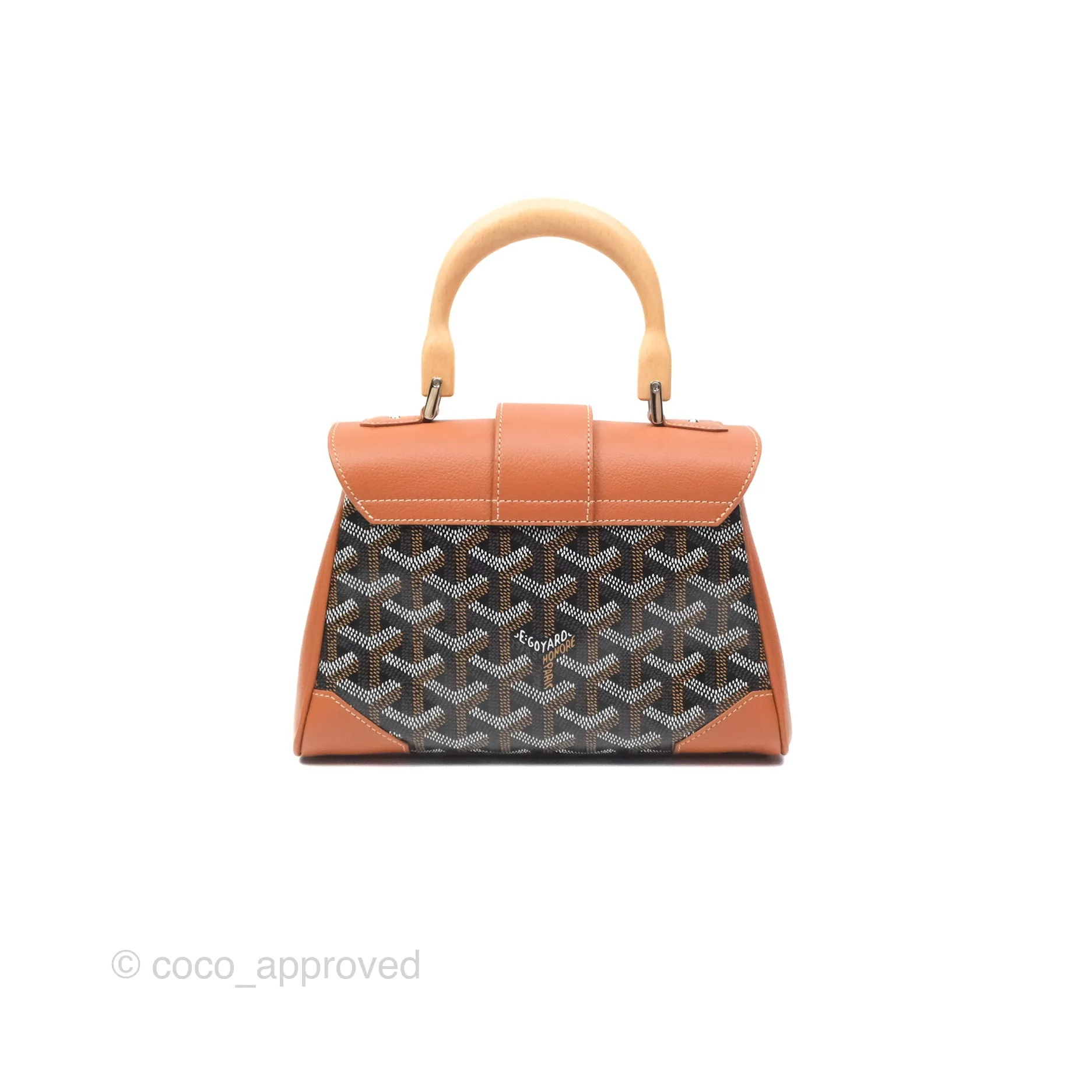 Goyard Sagon Mini Bag Tan Goyardine Canvas/Chevroches Calfskin