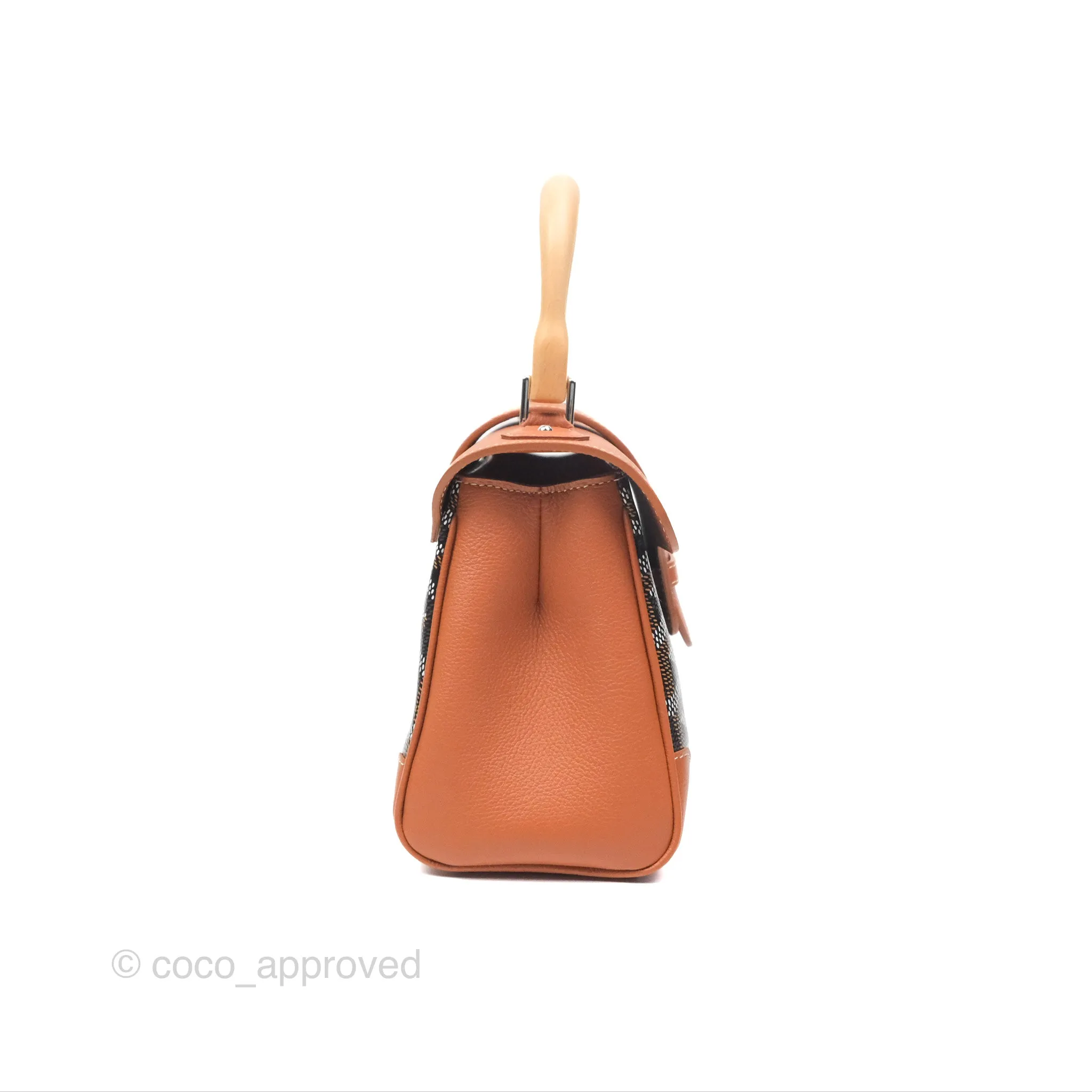 Goyard Sagon Mini Bag Tan Goyardine Canvas/Chevroches Calfskin