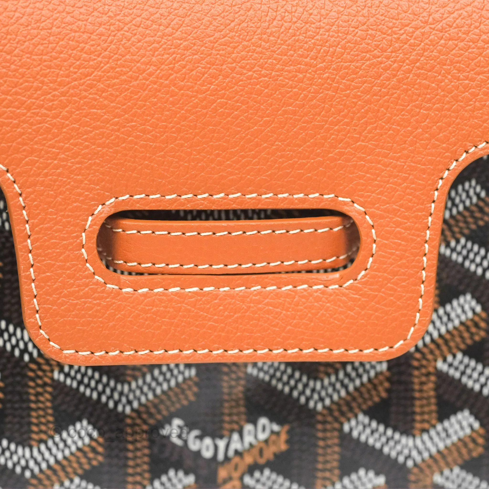 Goyard Sagon Mini Bag Tan Goyardine Canvas/Chevroches Calfskin