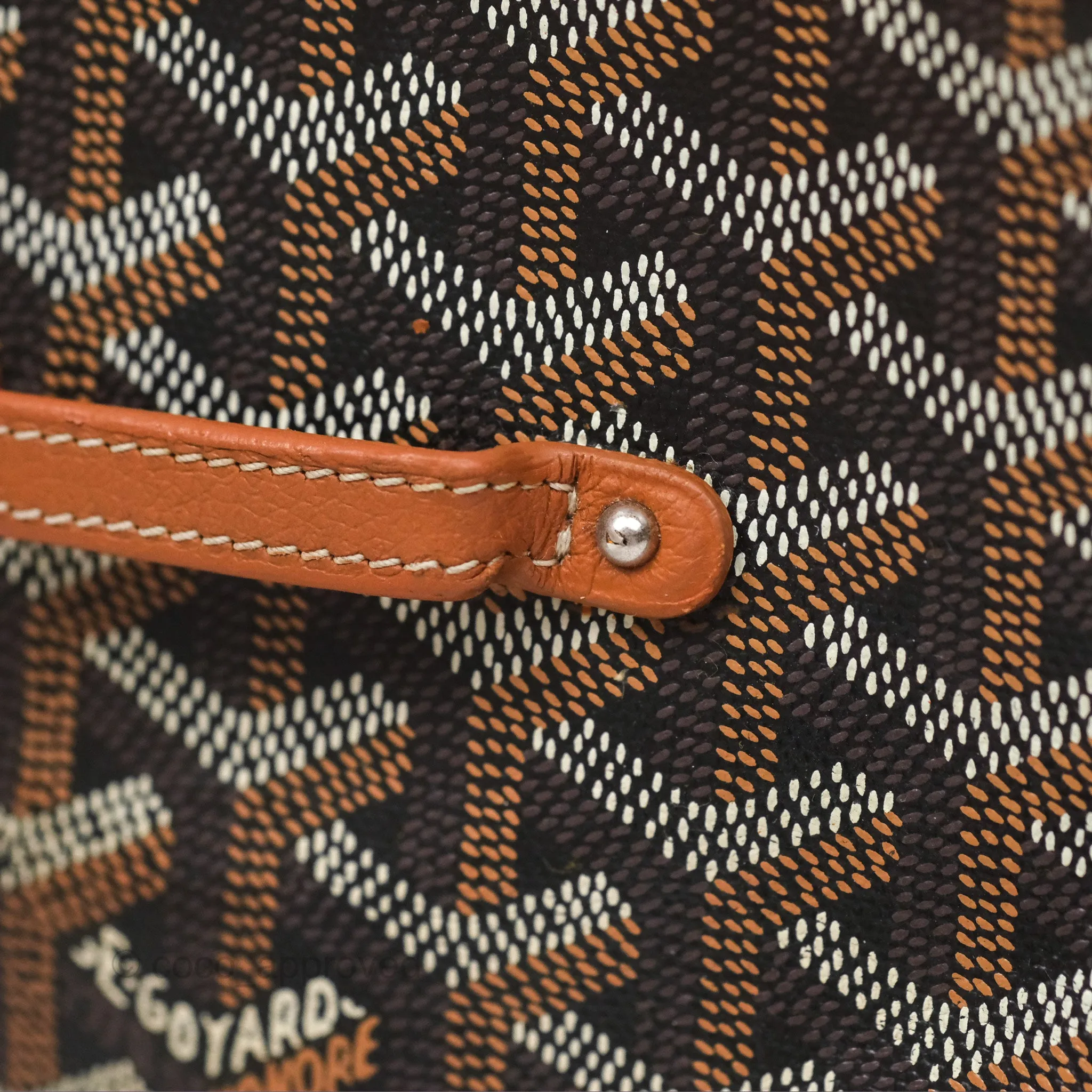 Goyard Sagon Mini Bag Tan Goyardine Canvas/Chevroches Calfskin