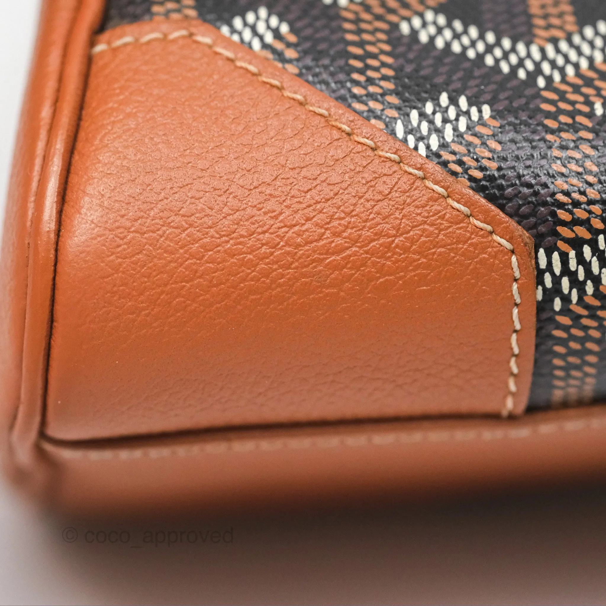 Goyard Sagon Mini Bag Tan Goyardine Canvas/Chevroches Calfskin