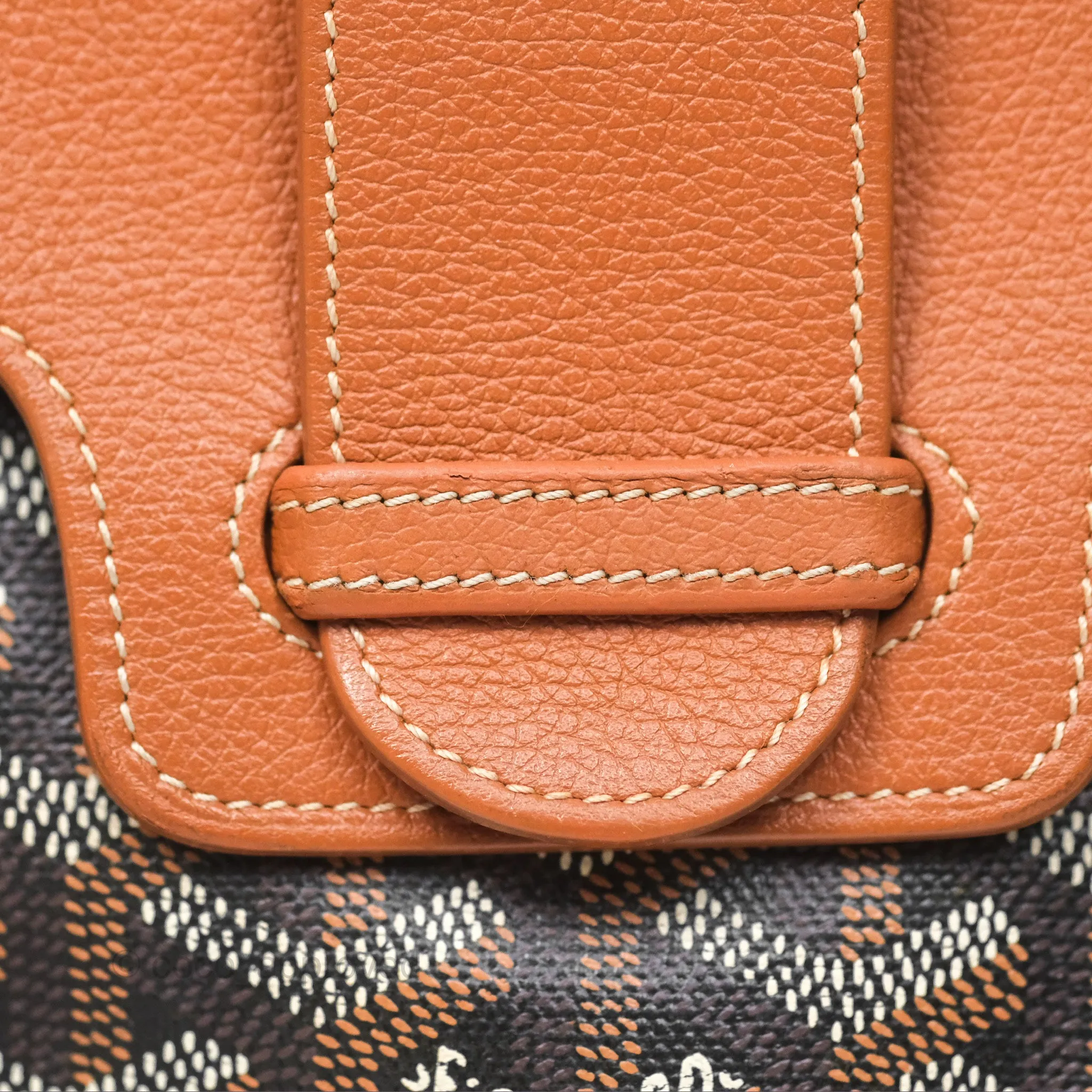 Goyard Sagon Mini Bag Tan Goyardine Canvas/Chevroches Calfskin