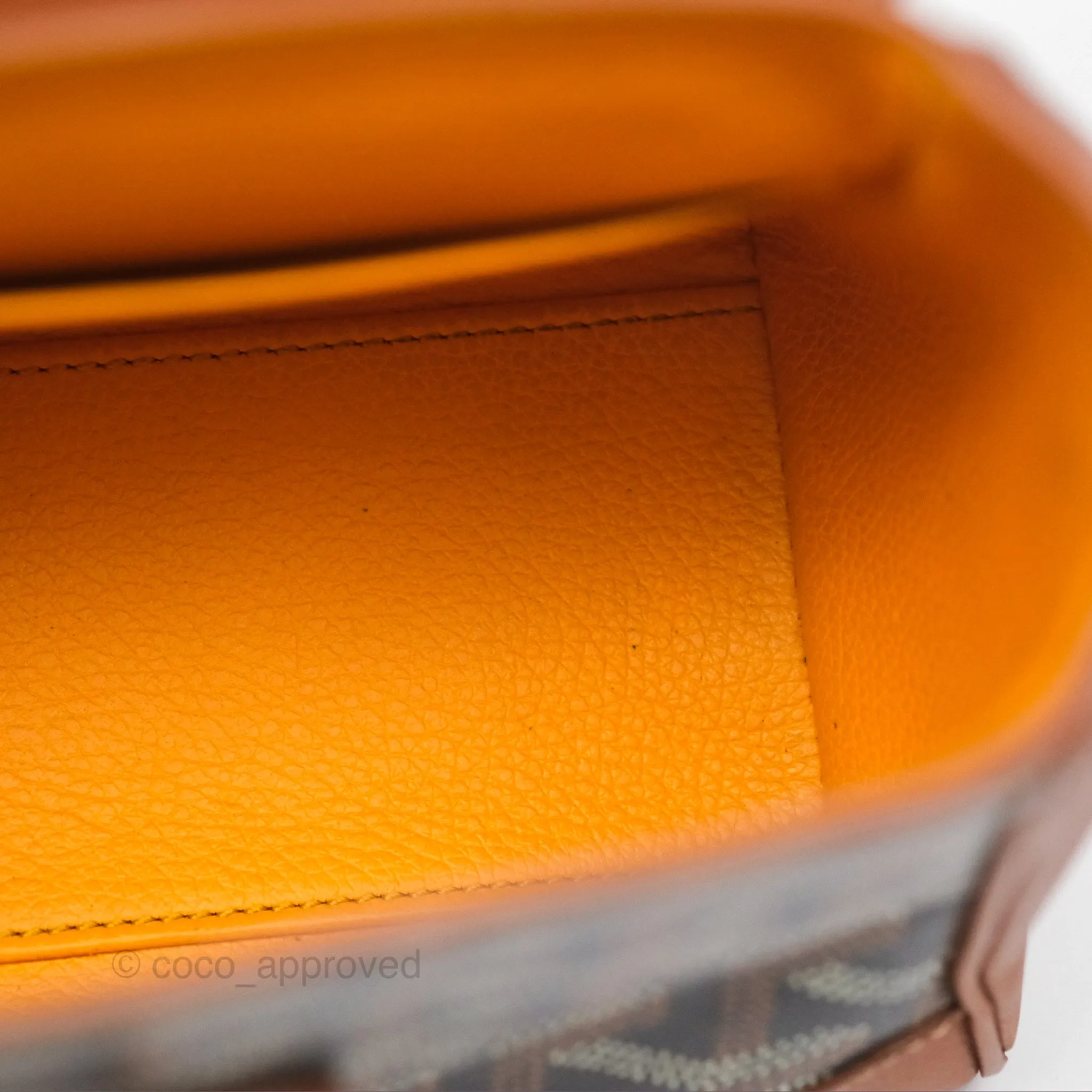 Goyard Sagon Mini Bag Tan Goyardine Canvas/Chevroches Calfskin