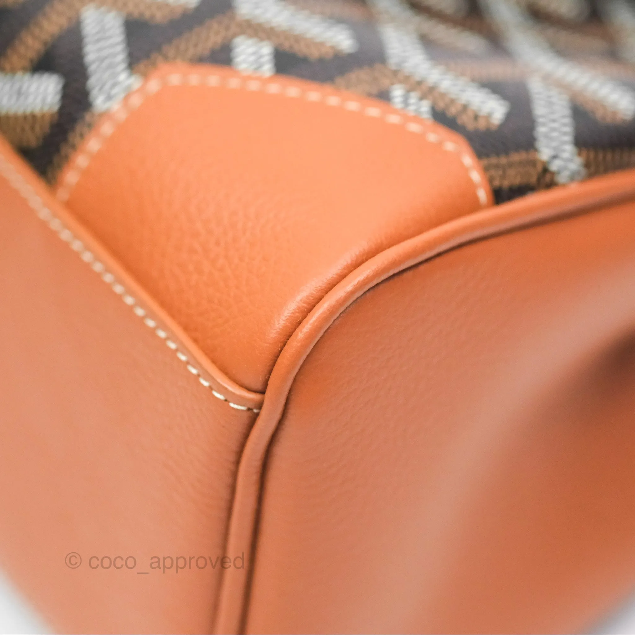 Goyard Sagon Mini Bag Tan Goyardine Canvas/Chevroches Calfskin