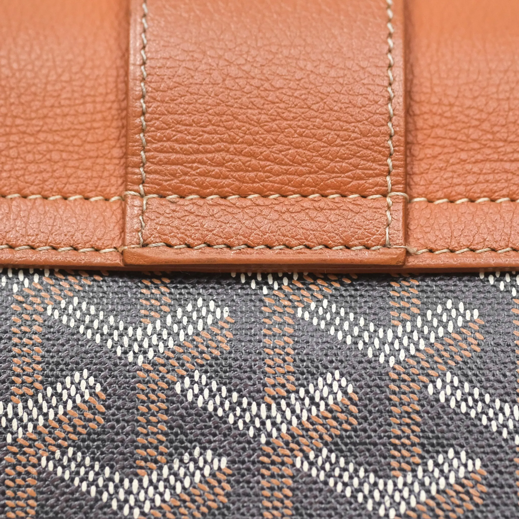 Goyard Sagon Mini Bag Tan Goyardine Canvas/Chevroches Calfskin