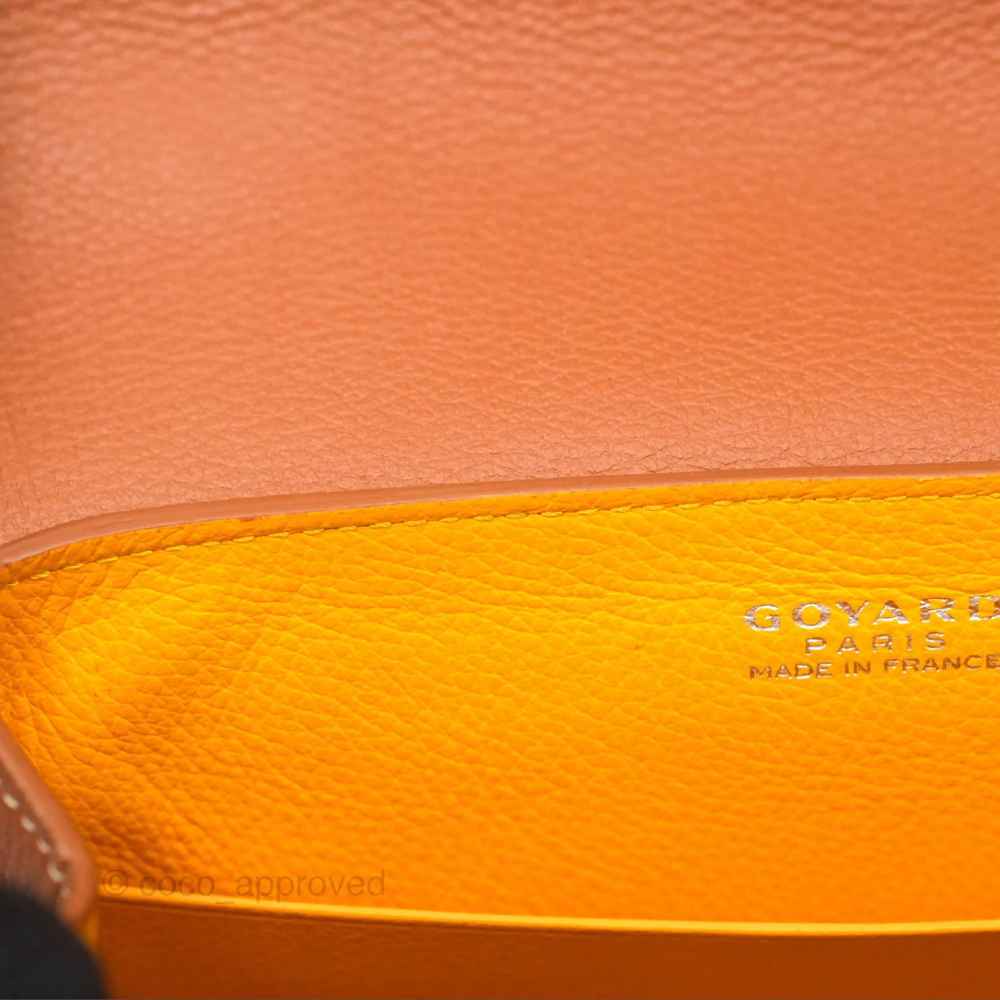 Goyard Sagon Mini Bag Tan Goyardine Canvas/Chevroches Calfskin