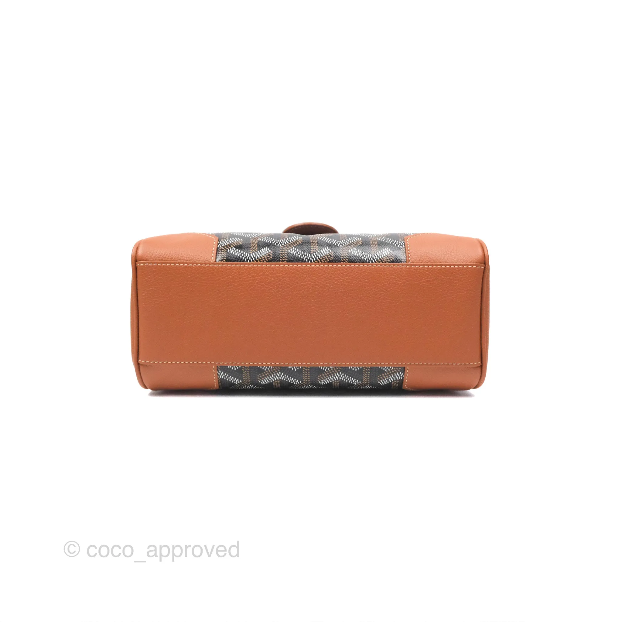 Goyard Sagon Mini Bag Tan Goyardine Canvas/Chevroches Calfskin