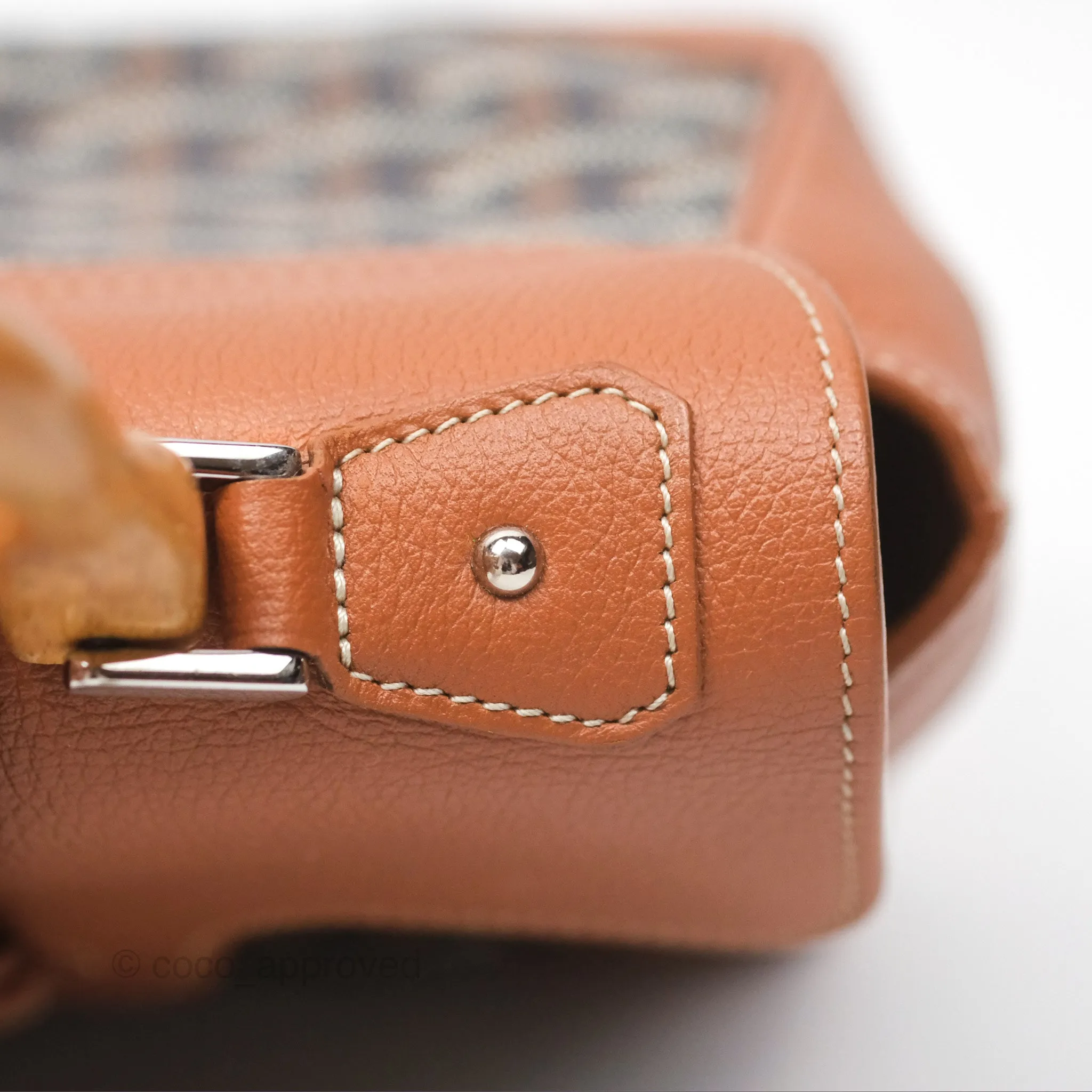 Goyard Sagon Mini Bag Tan Goyardine Canvas/Chevroches Calfskin