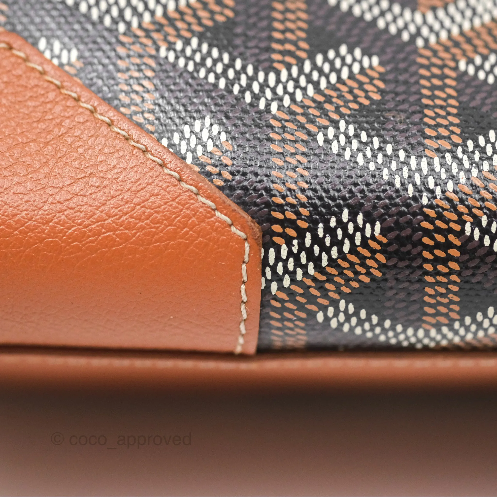 Goyard Sagon Mini Bag Tan Goyardine Canvas/Chevroches Calfskin