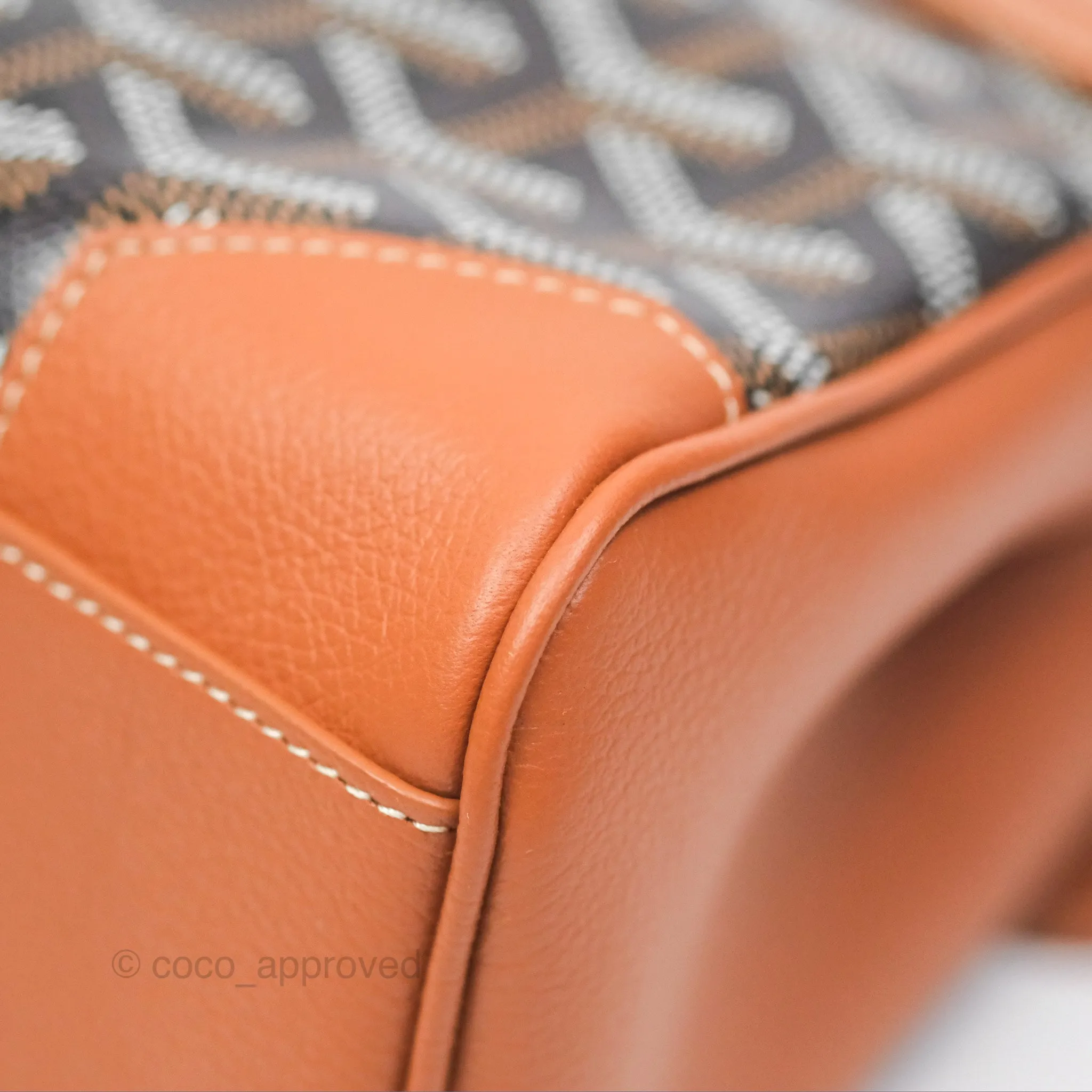 Goyard Sagon Mini Bag Tan Goyardine Canvas/Chevroches Calfskin