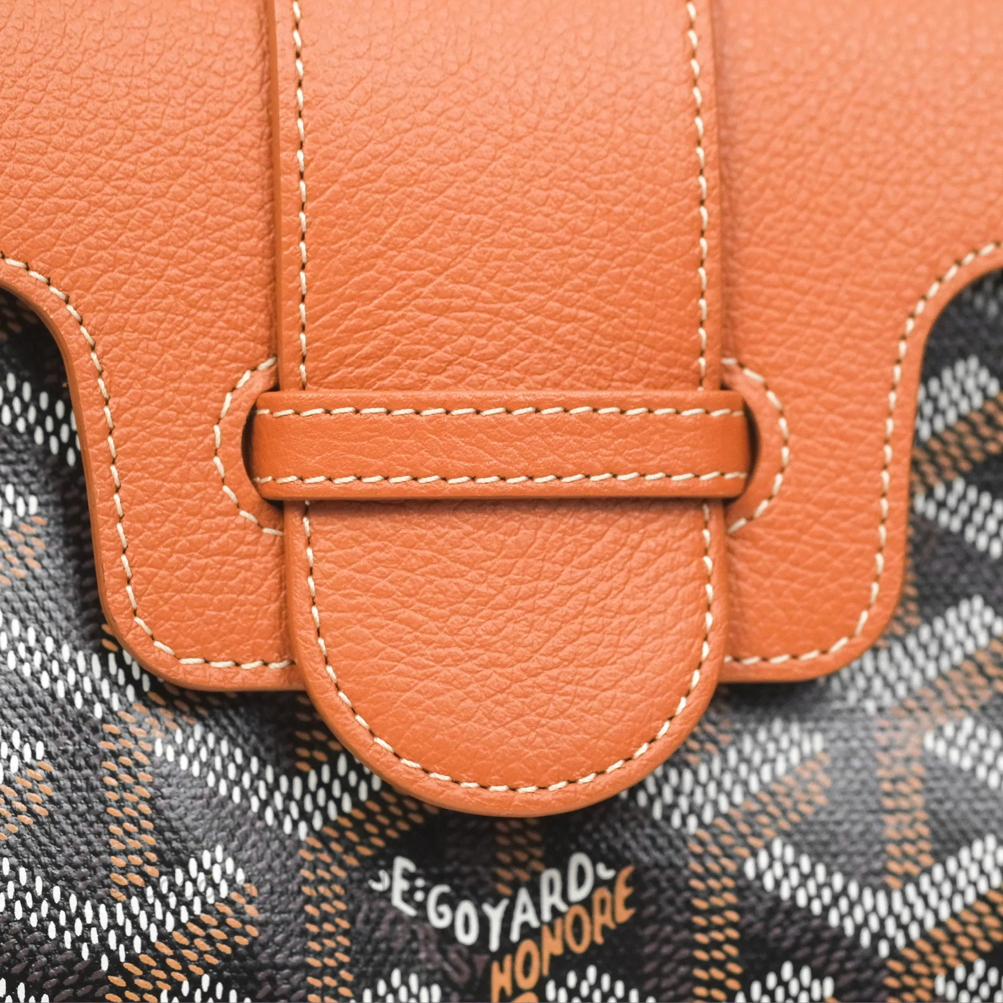 Goyard Sagon Mini Bag Tan Goyardine Canvas/Chevroches Calfskin
