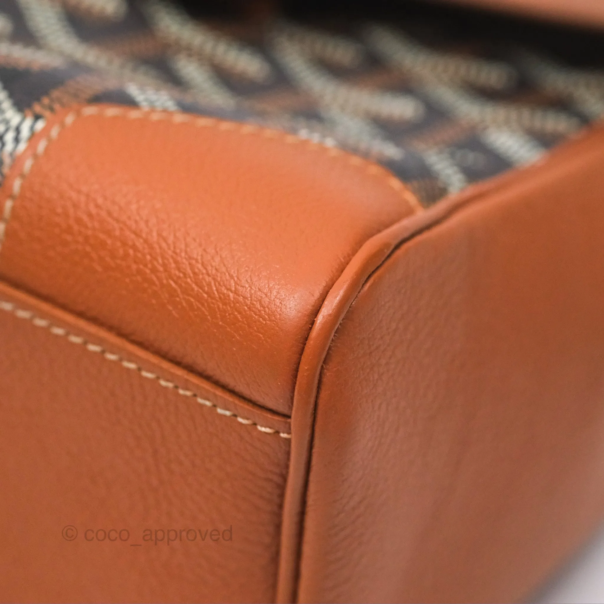 Goyard Sagon Mini Bag Tan Goyardine Canvas/Chevroches Calfskin