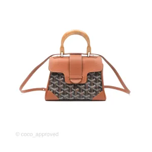 Goyard Sagon Mini Bag Tan Goyardine Canvas/Chevroches Calfskin