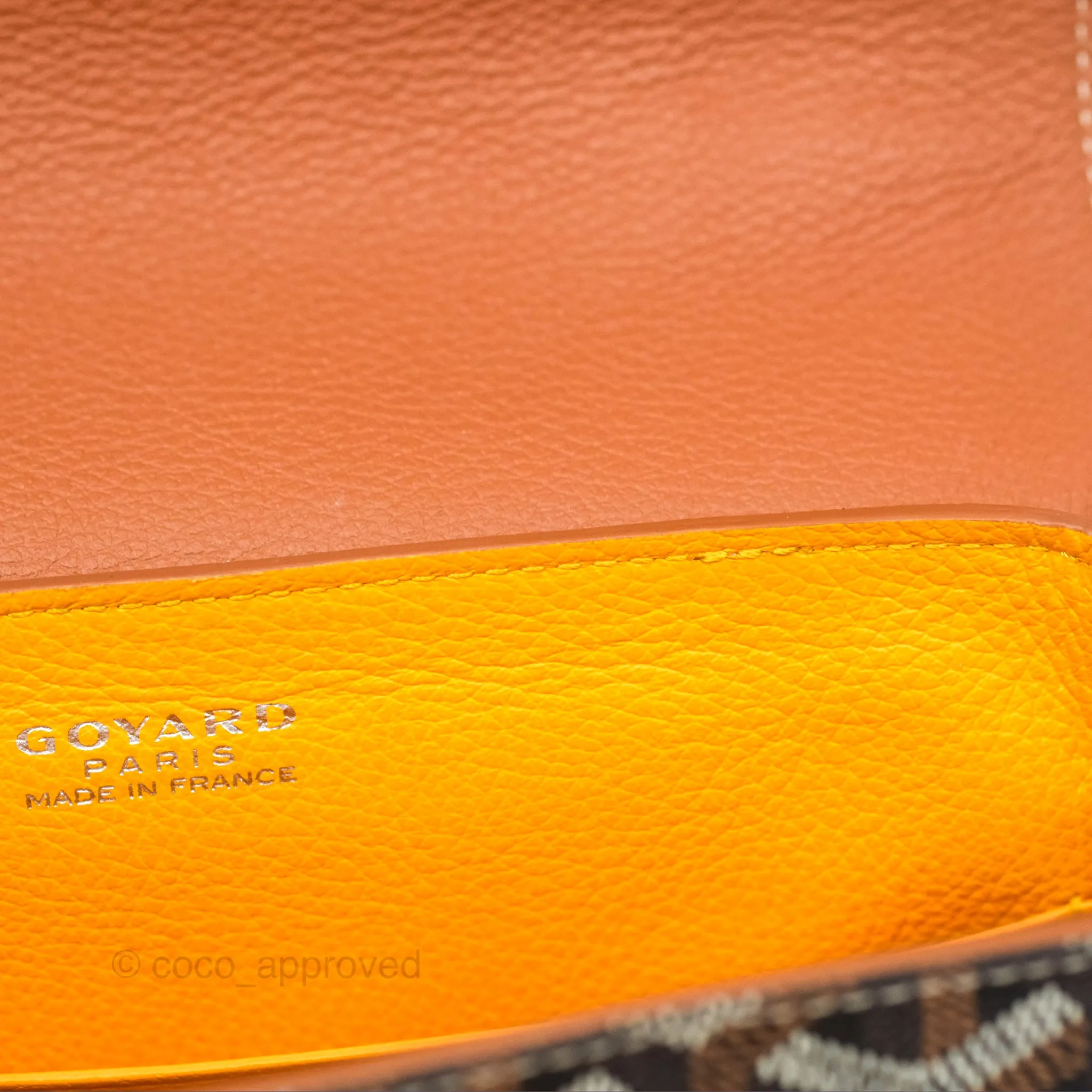 Goyard Sagon Mini Bag Tan Goyardine Canvas/Chevroches Calfskin