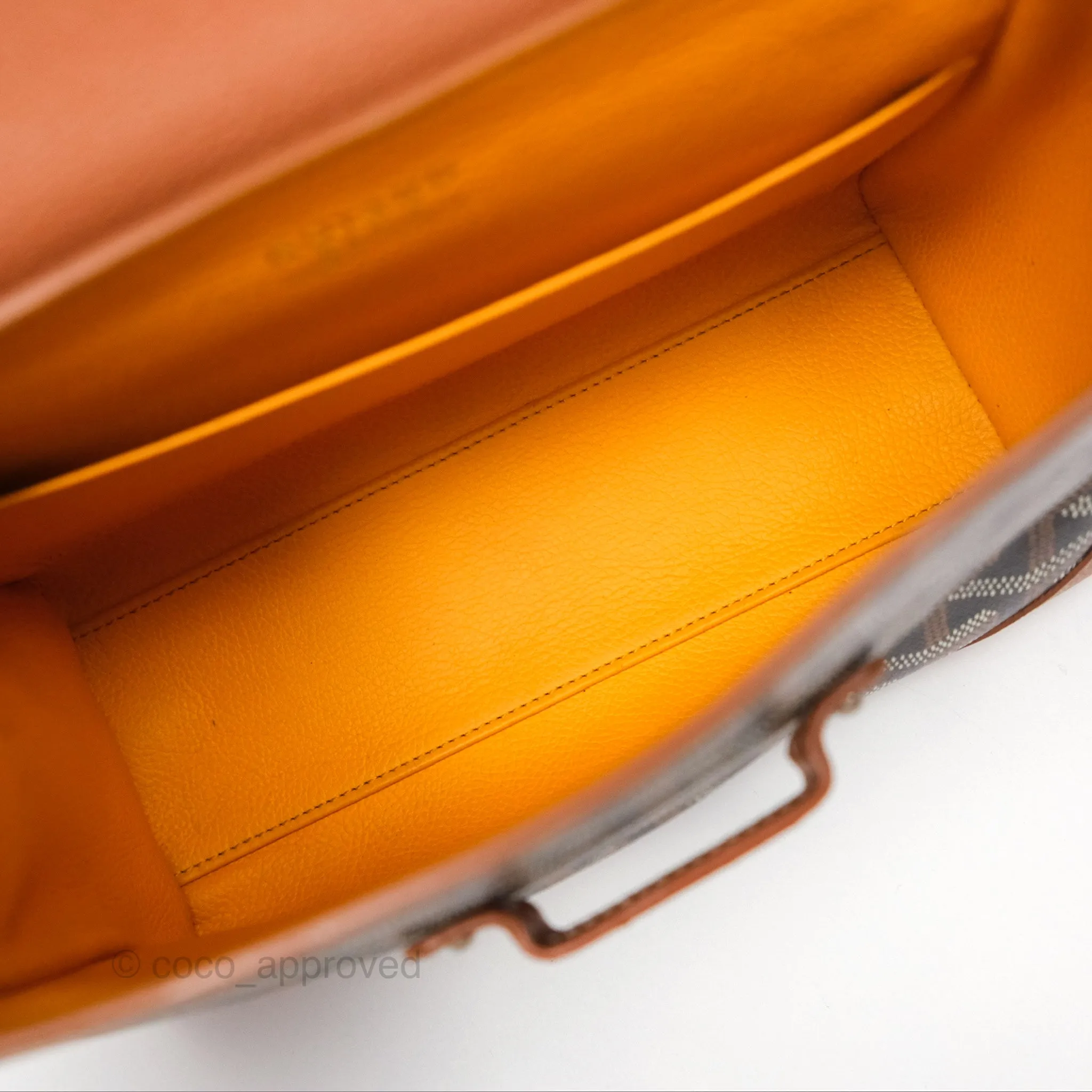 Goyard Sagon Mini Bag Tan Goyardine Canvas/Chevroches Calfskin