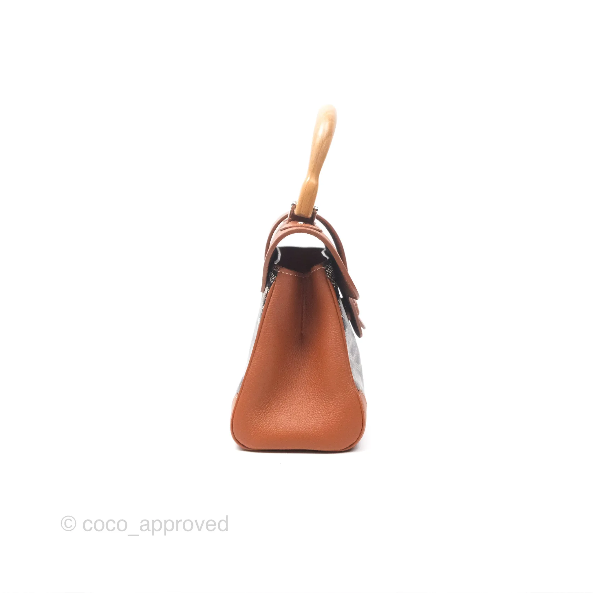 Goyard Sagon Mini Bag Tan Goyardine Canvas/Chevroches Calfskin