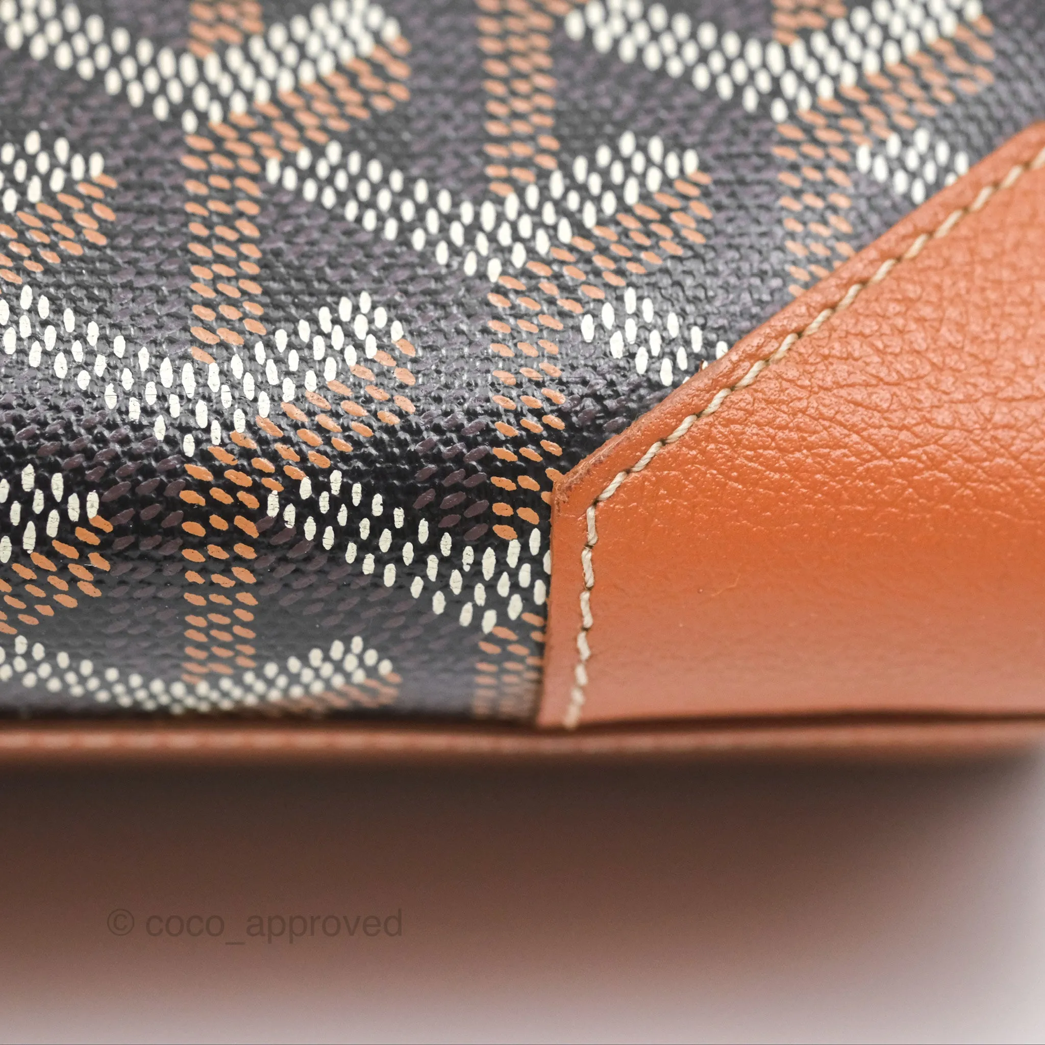 Goyard Sagon Mini Bag Tan Goyardine Canvas/Chevroches Calfskin