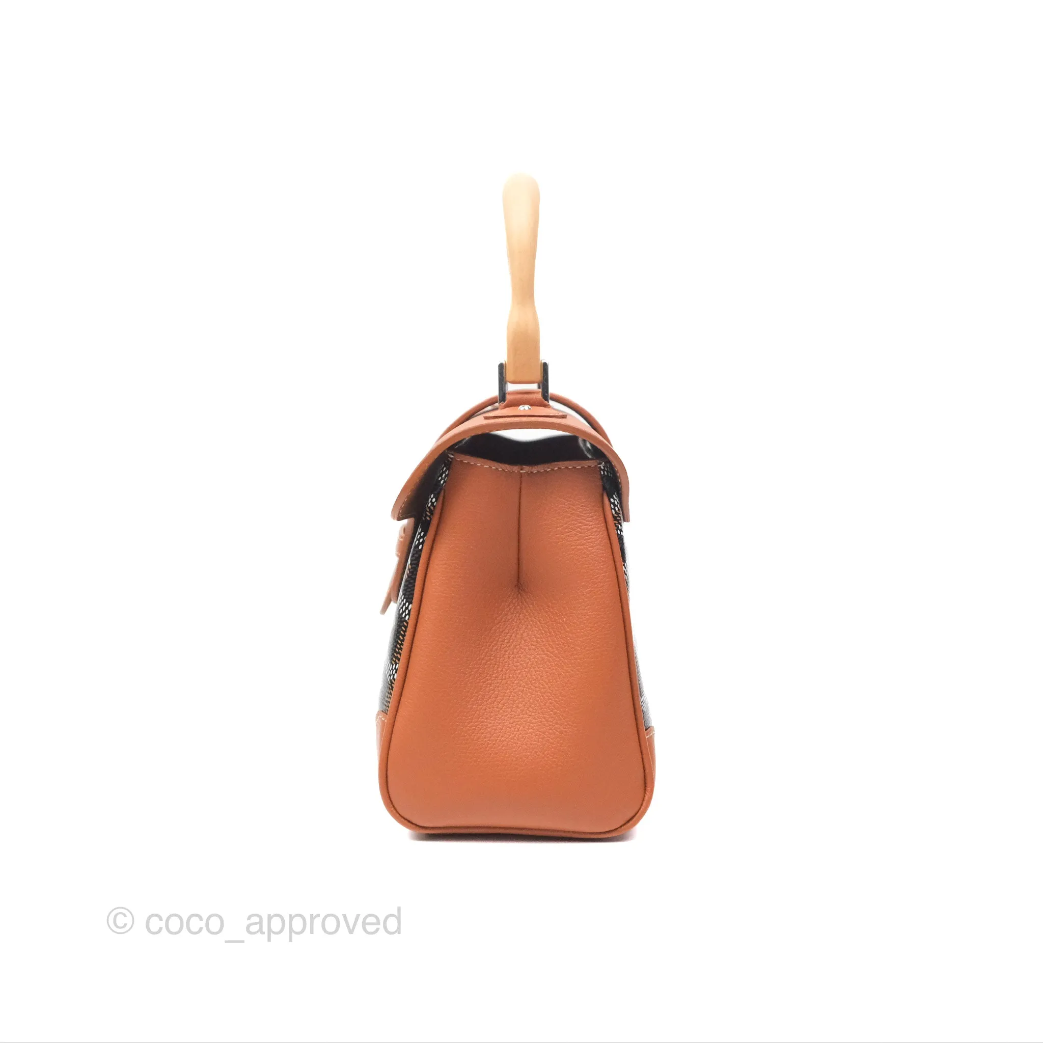Goyard Sagon Mini Bag Tan Goyardine Canvas/Chevroches Calfskin