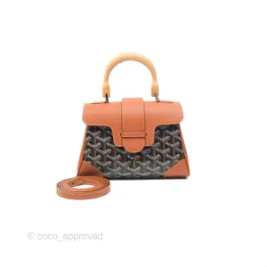 Goyard Sagon Mini Bag Tan Goyardine Canvas/Chevroches Calfskin