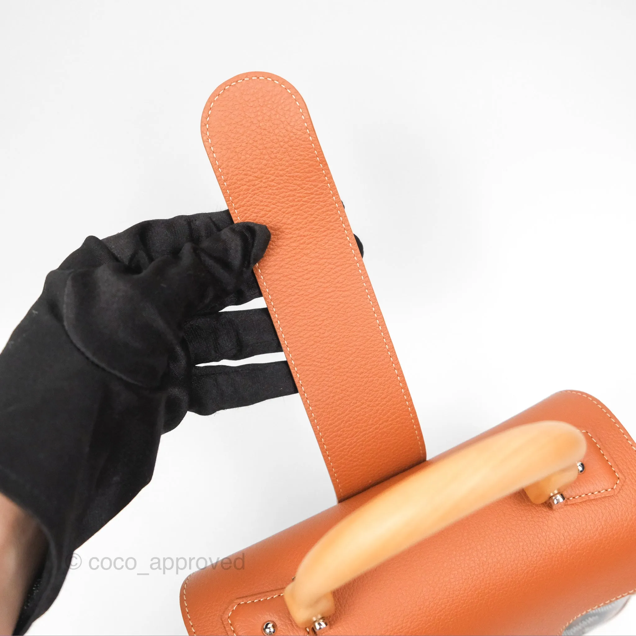 Goyard Sagon Mini Bag Tan Goyardine Canvas/Chevroches Calfskin