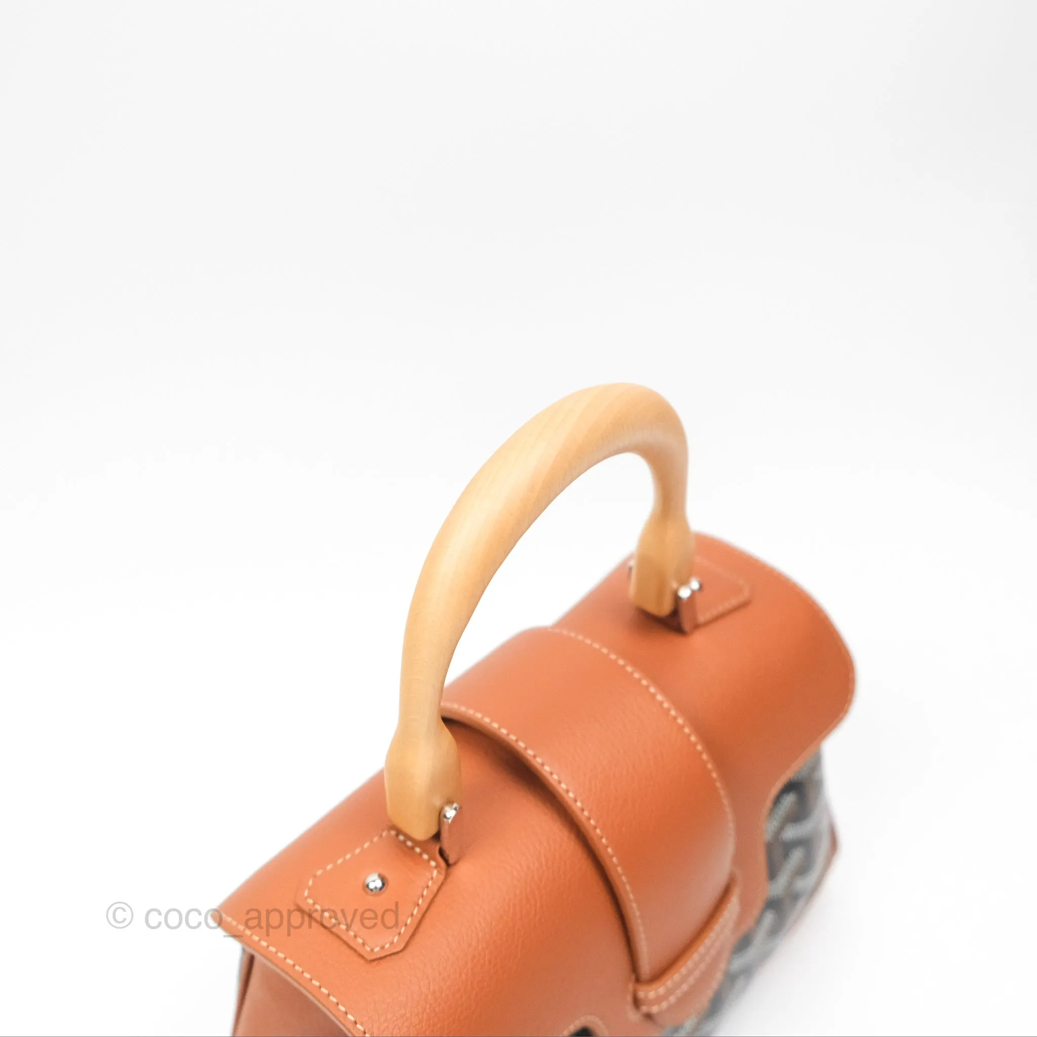 Goyard Sagon Mini Bag Tan Goyardine Canvas/Chevroches Calfskin