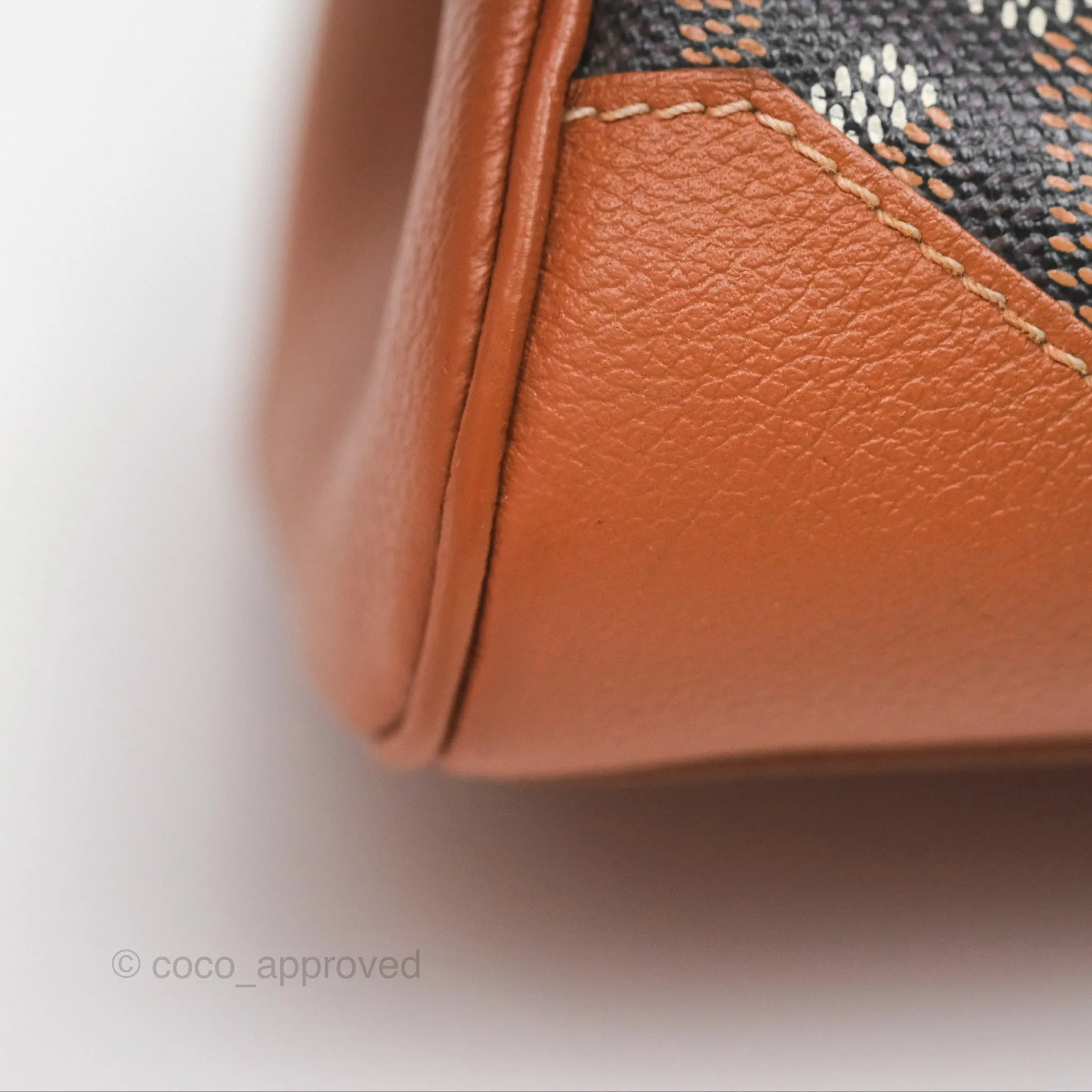 Goyard Sagon Mini Bag Tan Goyardine Canvas/Chevroches Calfskin