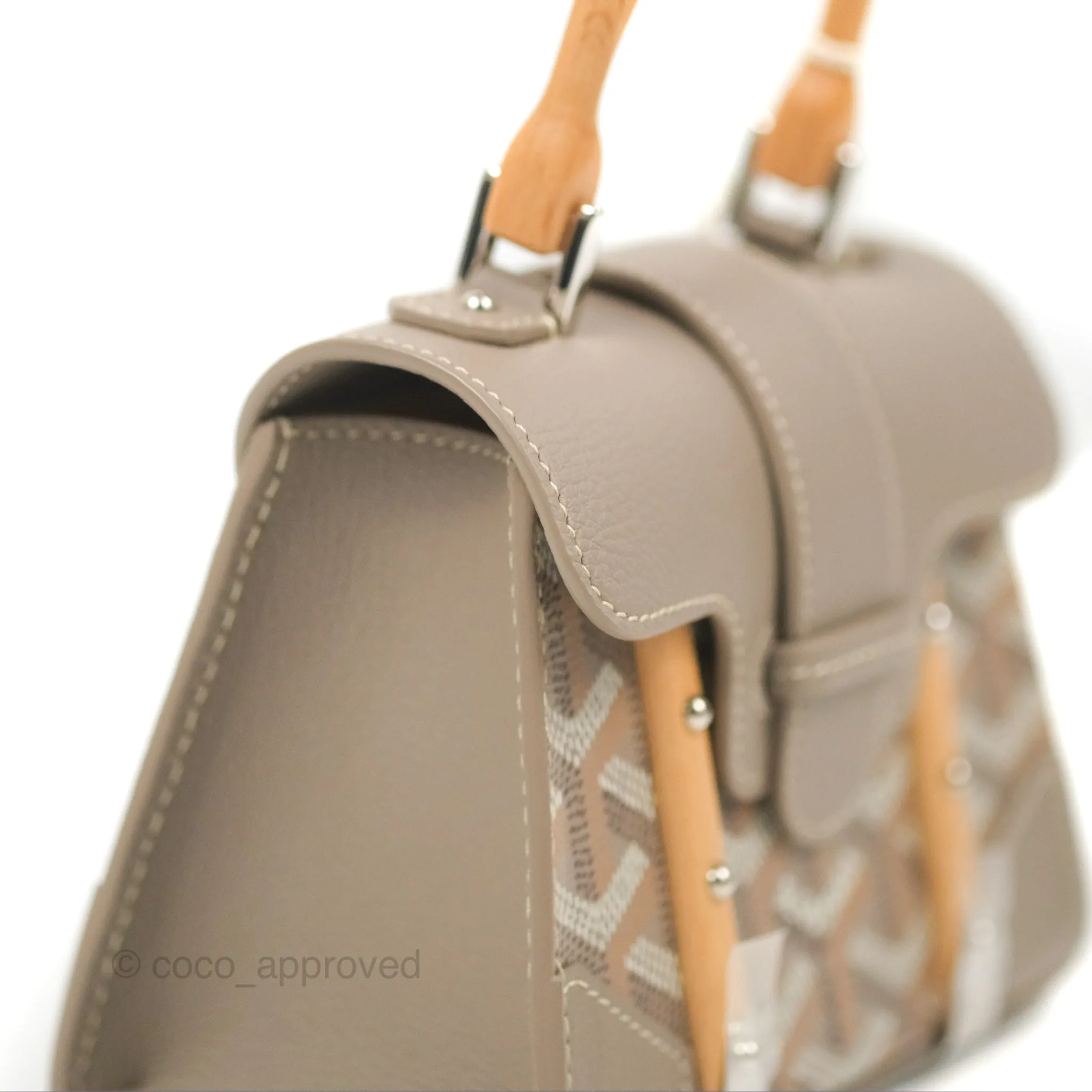 Goyard Sagon Structur Nano Bag Grege Silver Hardware