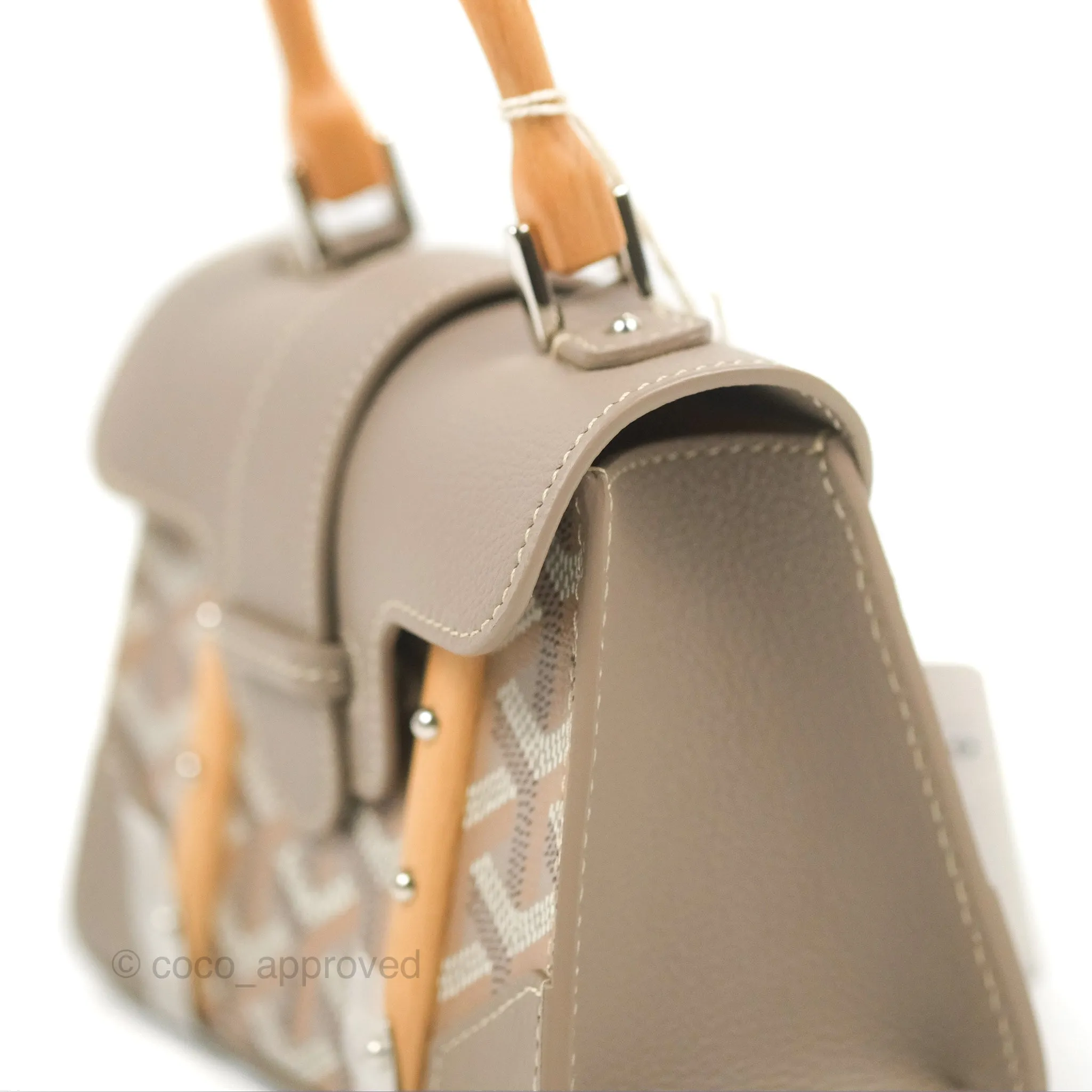 Goyard Sagon Structur Nano Bag Grege Silver Hardware