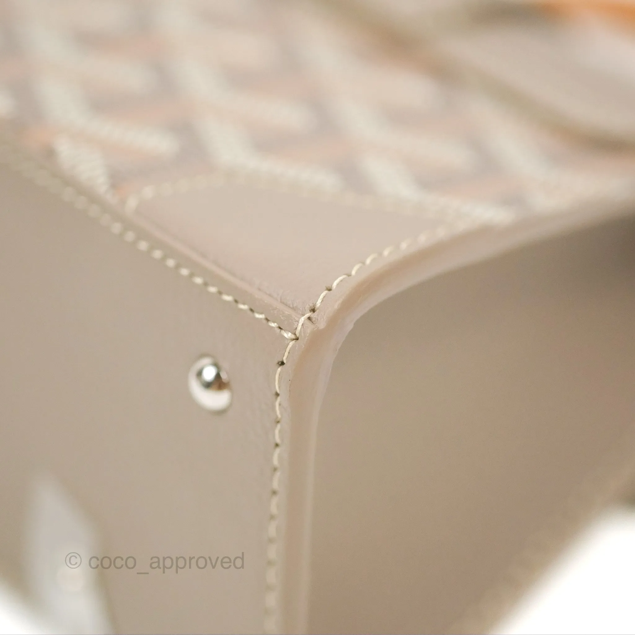 Goyard Sagon Structur Nano Bag Grege Silver Hardware