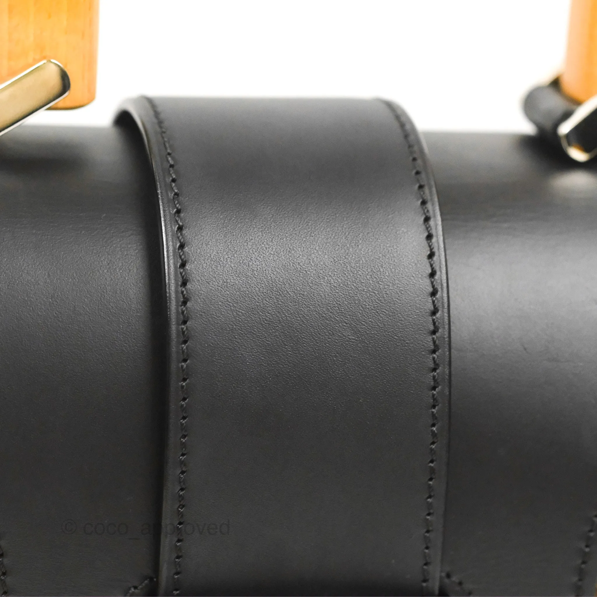 Goyard Sagon Structur PM Bag Black Goyardine Canvas