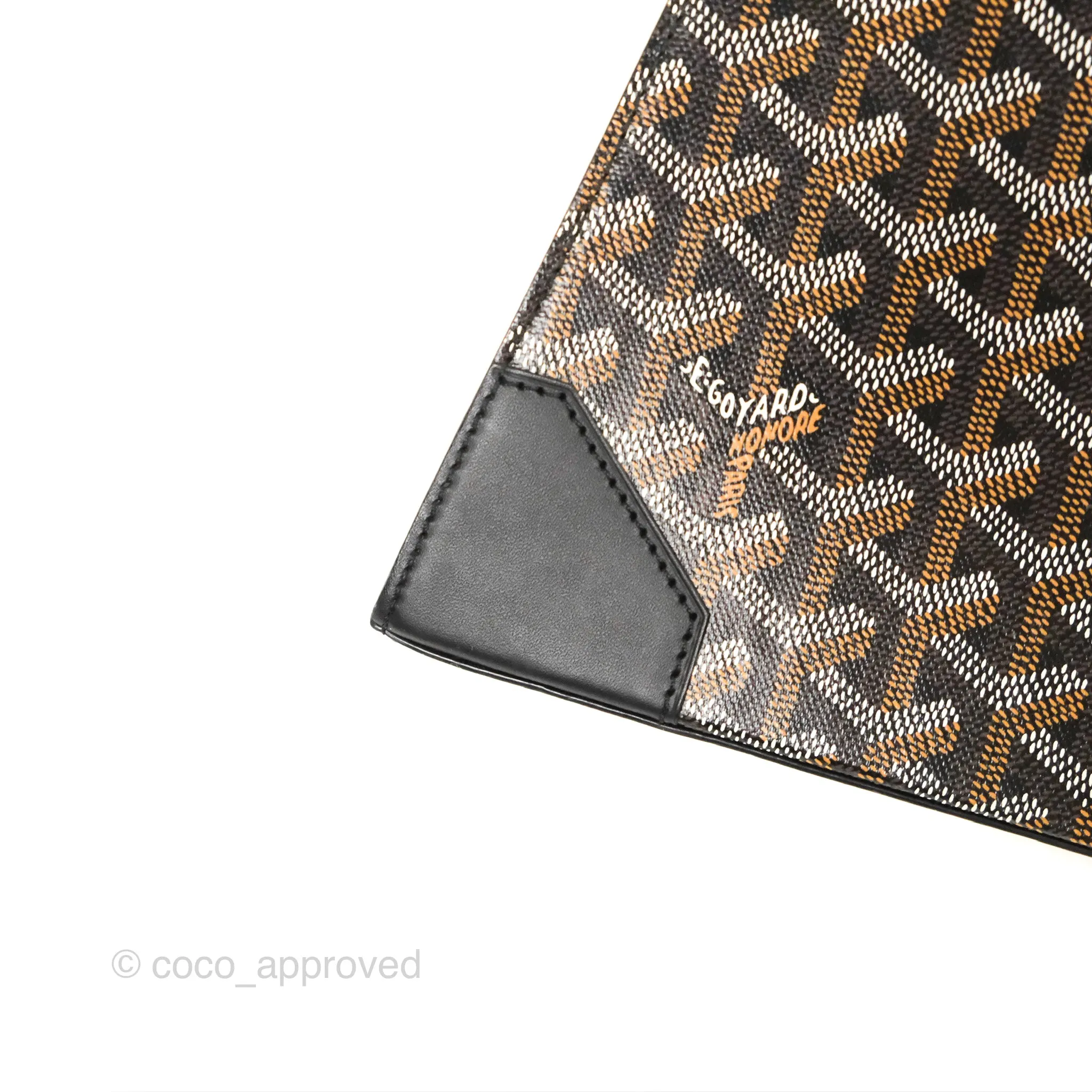 Goyard Sagon Structur PM Bag Black Goyardine Canvas