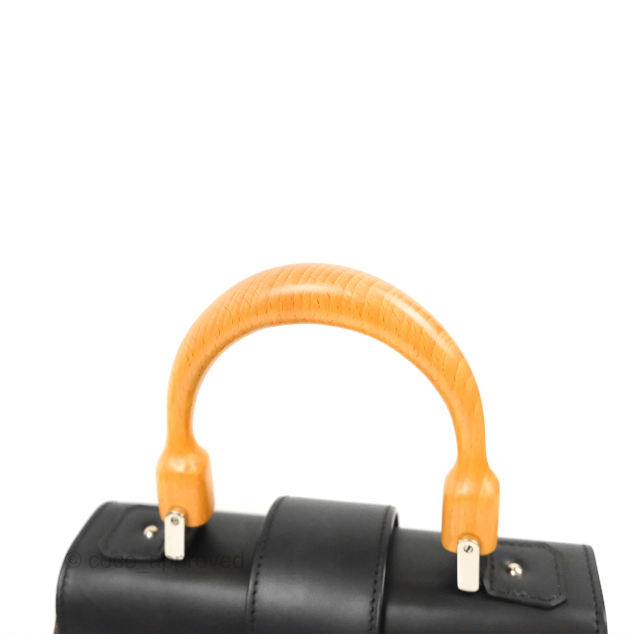 Goyard Sagon Structur PM Bag Black Goyardine Canvas
