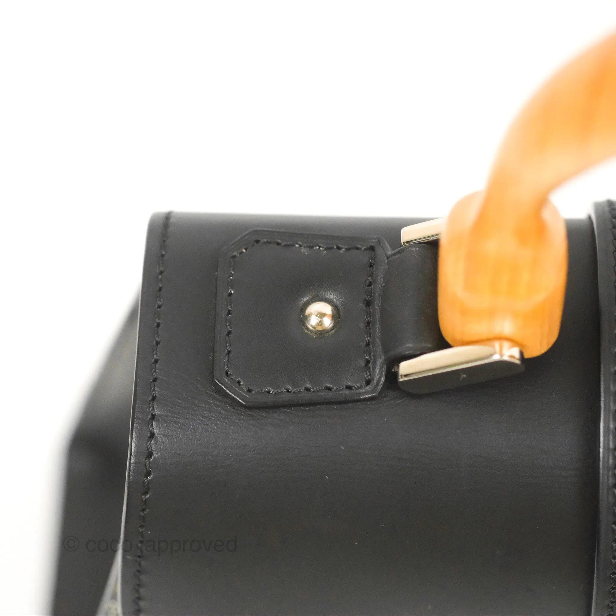 Goyard Sagon Structur PM Bag Black Goyardine Canvas