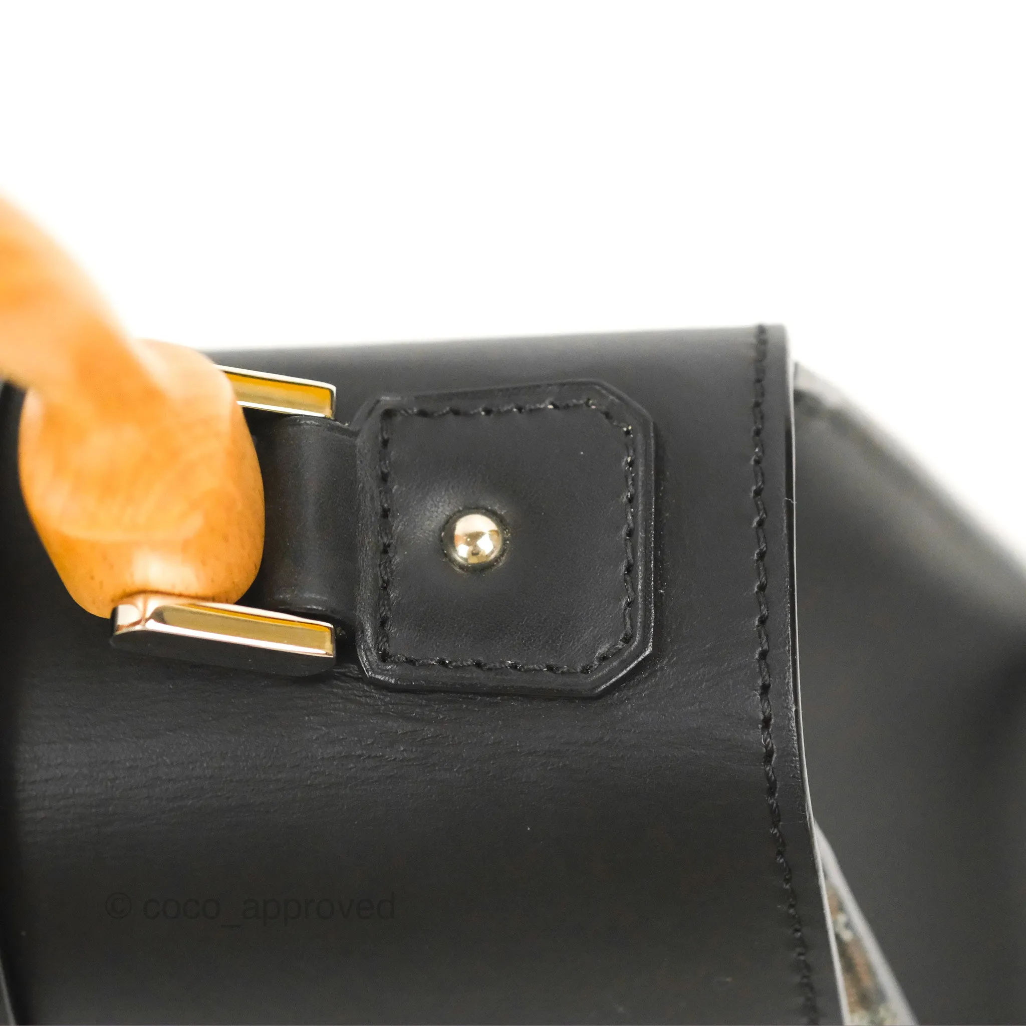 Goyard Sagon Structur PM Bag Black Goyardine Canvas