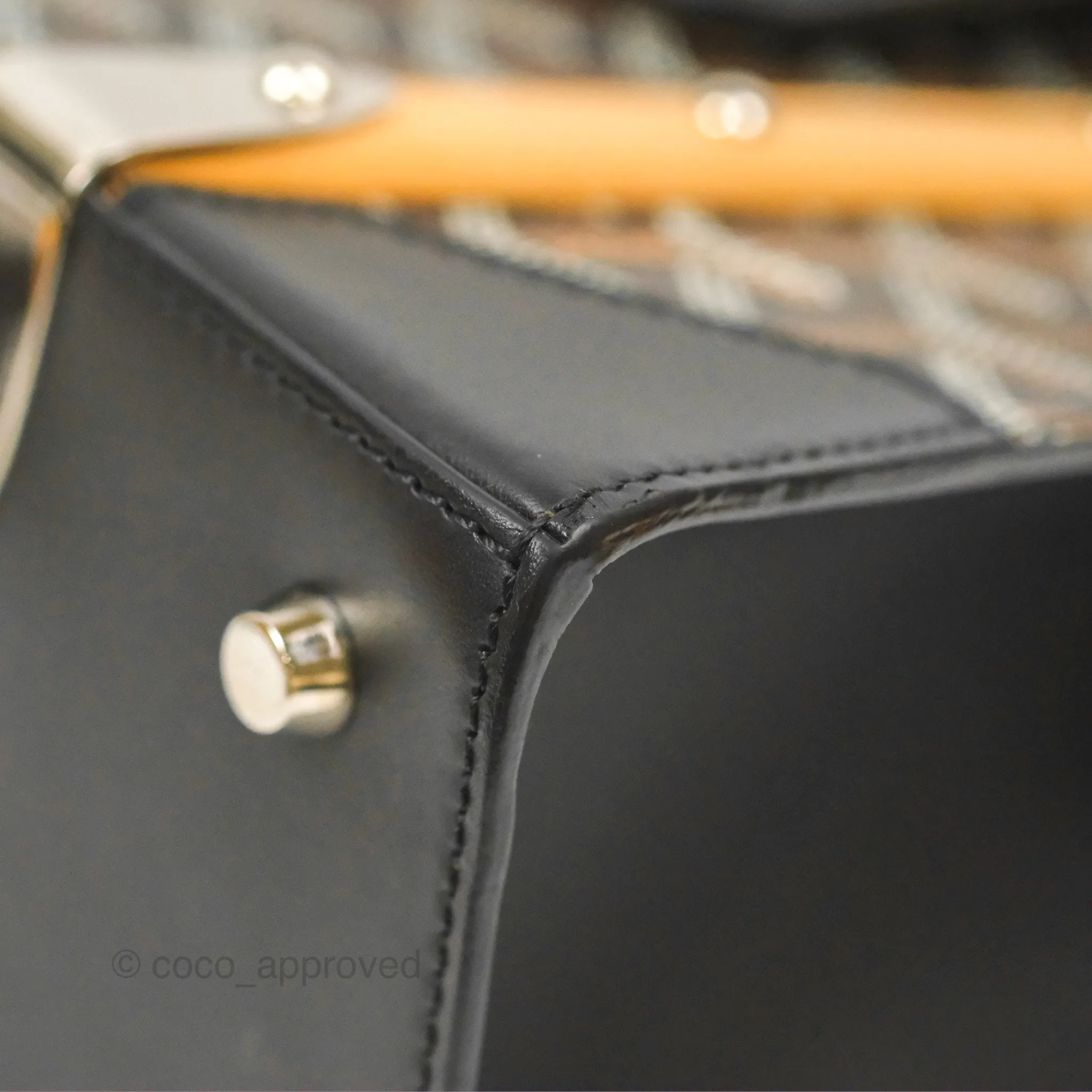 Goyard Sagon Structur PM Bag Black Goyardine Canvas
