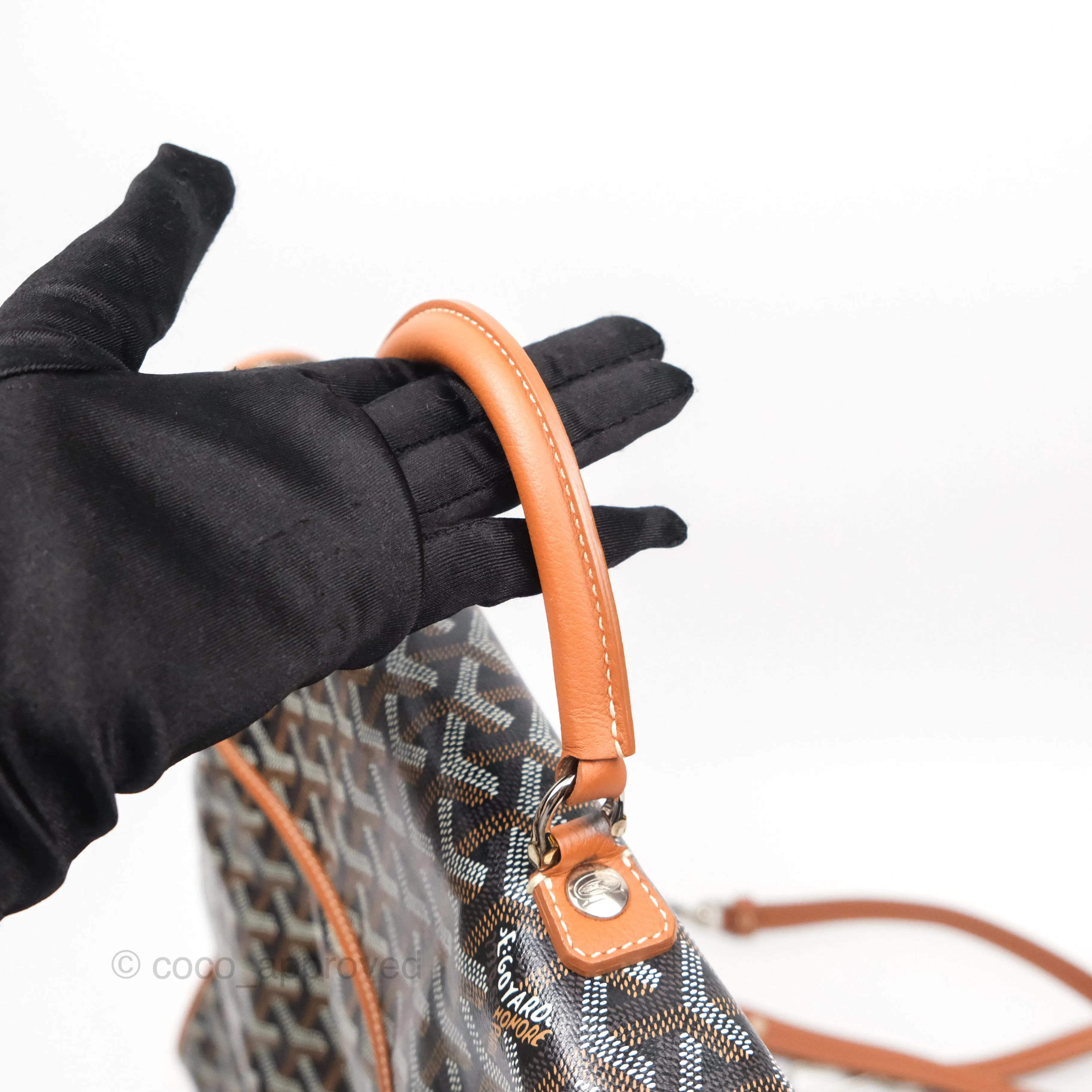 Goyard Saint Lger Backpack Black/ Tan
