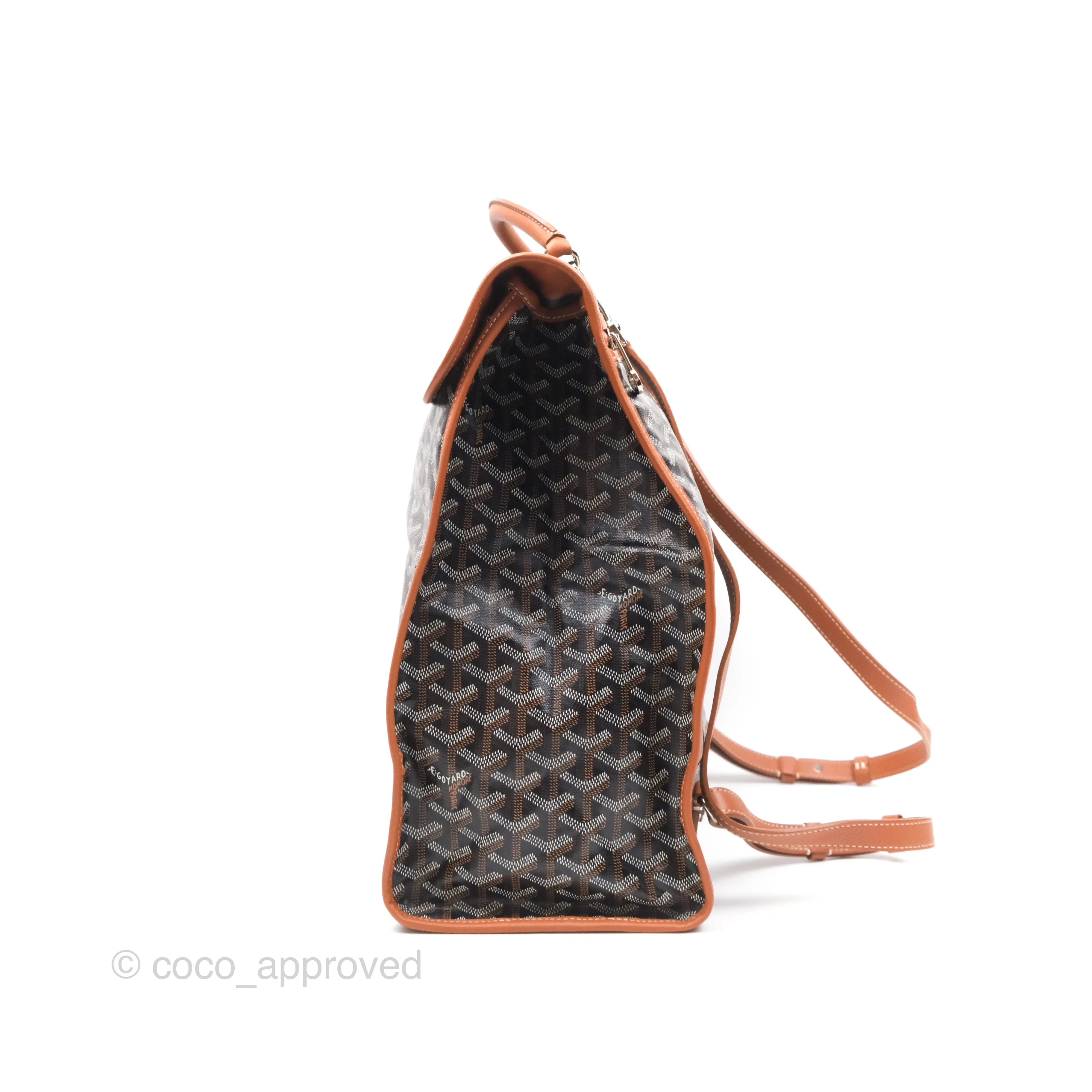 Goyard Saint Lger Backpack Black/ Tan