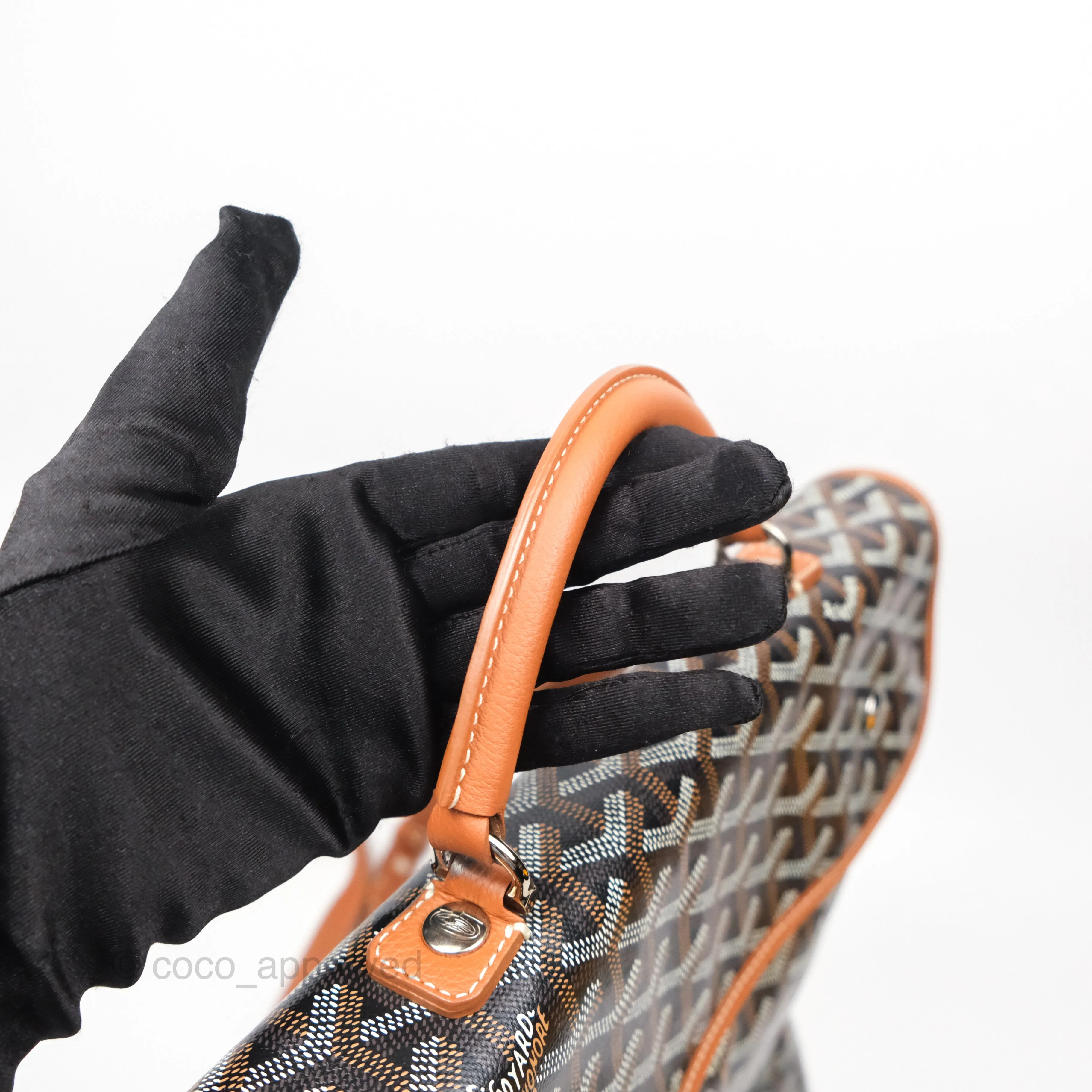 Goyard Saint Lger Backpack Black/ Tan