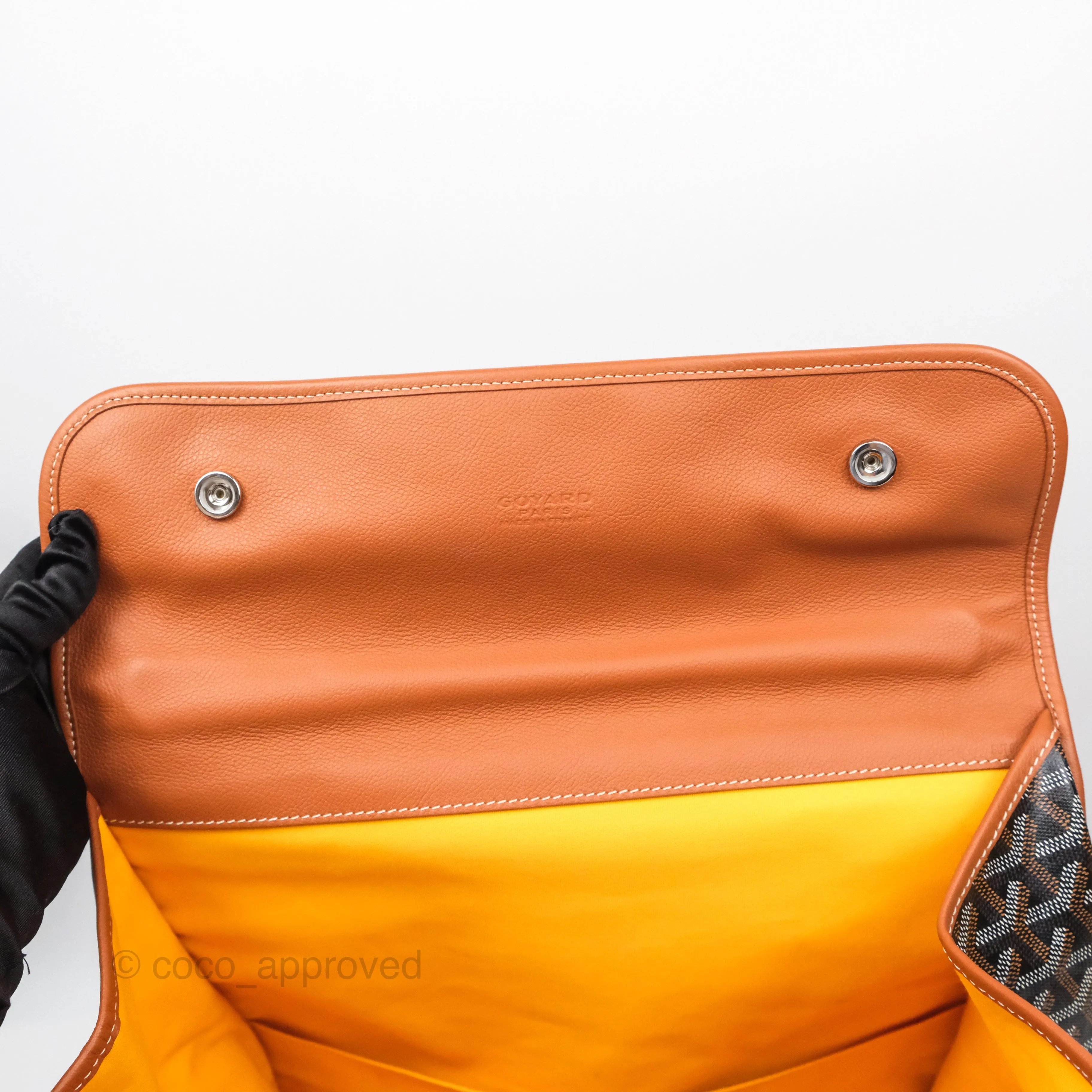 Goyard Saint Lger Backpack Black/ Tan