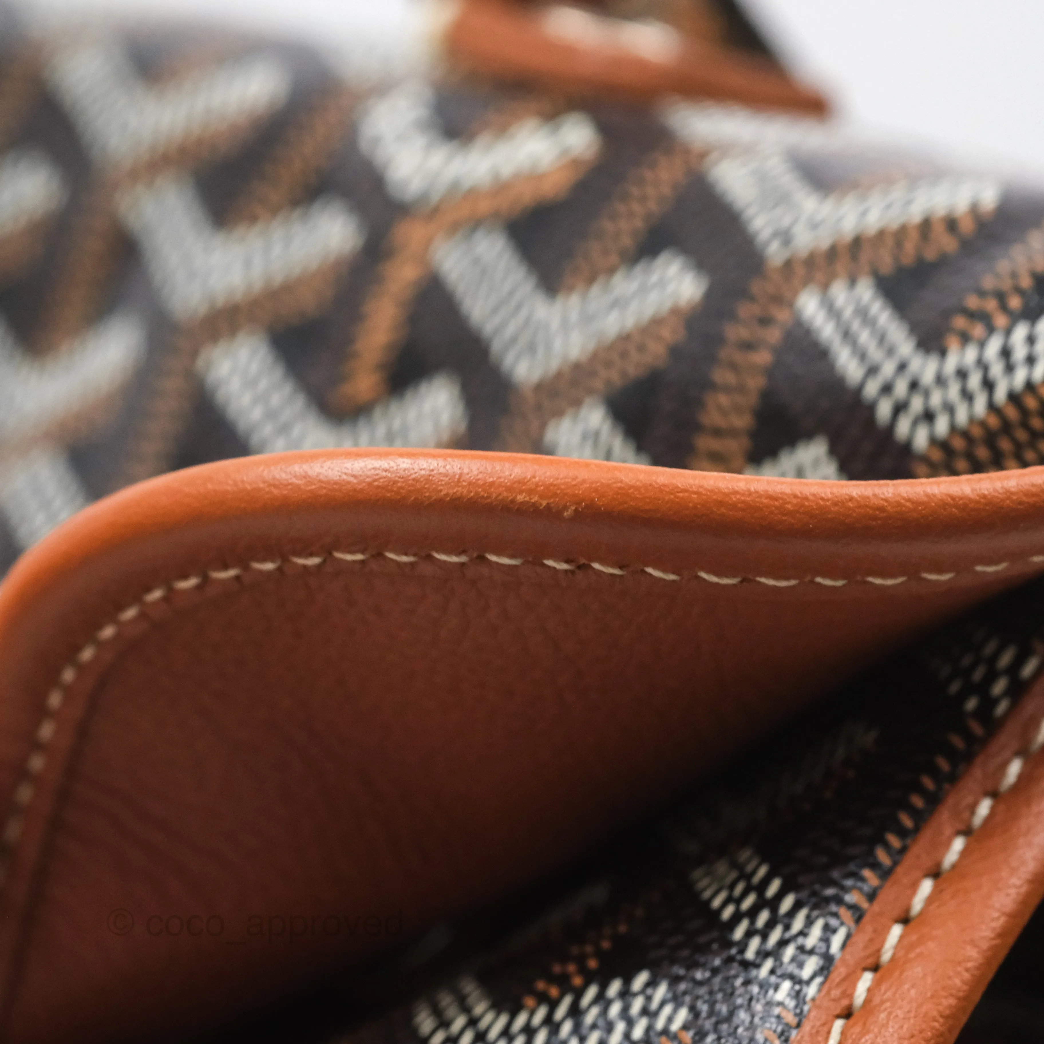 Goyard Saint Lger Backpack Black/ Tan