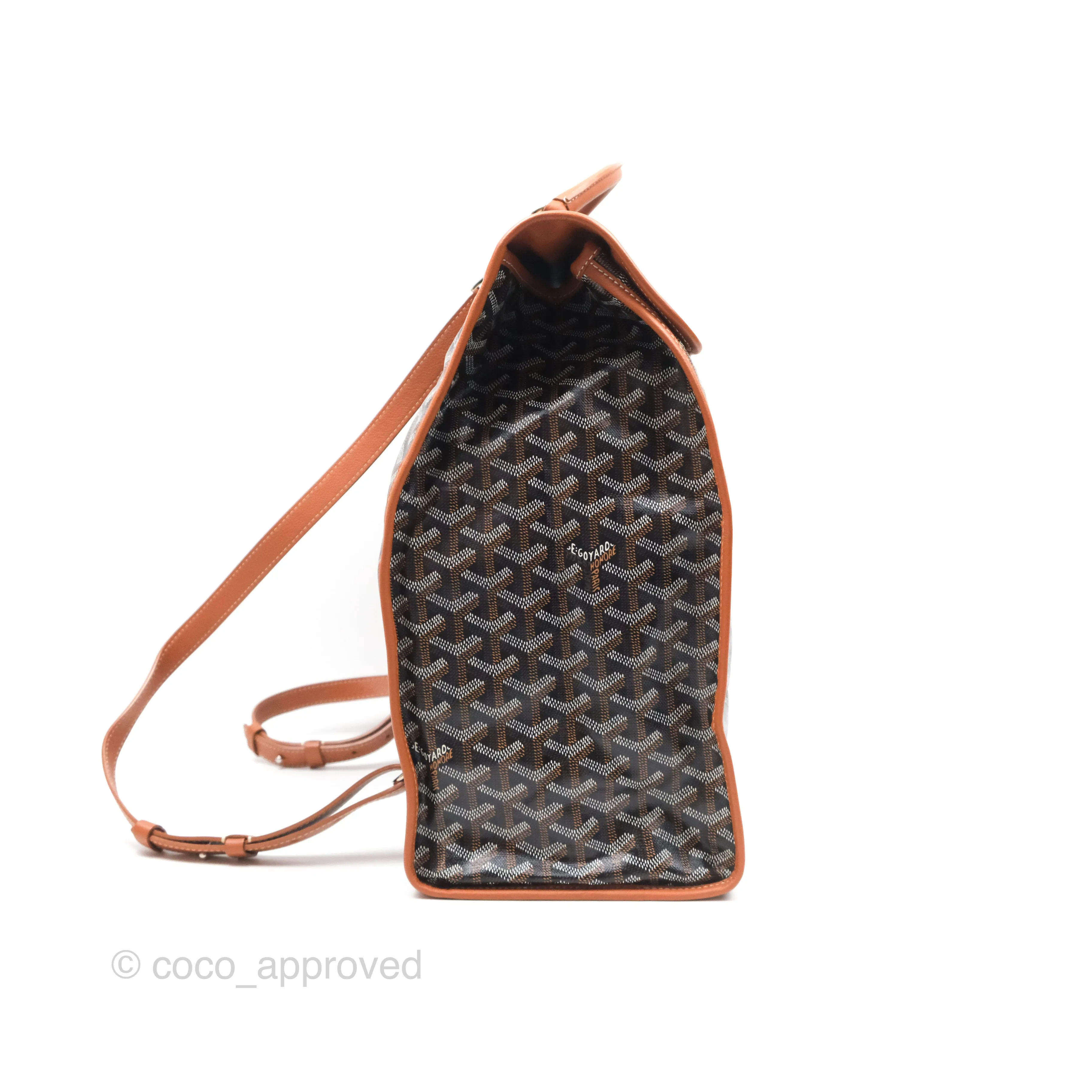 Goyard Saint Lger Backpack Black/ Tan