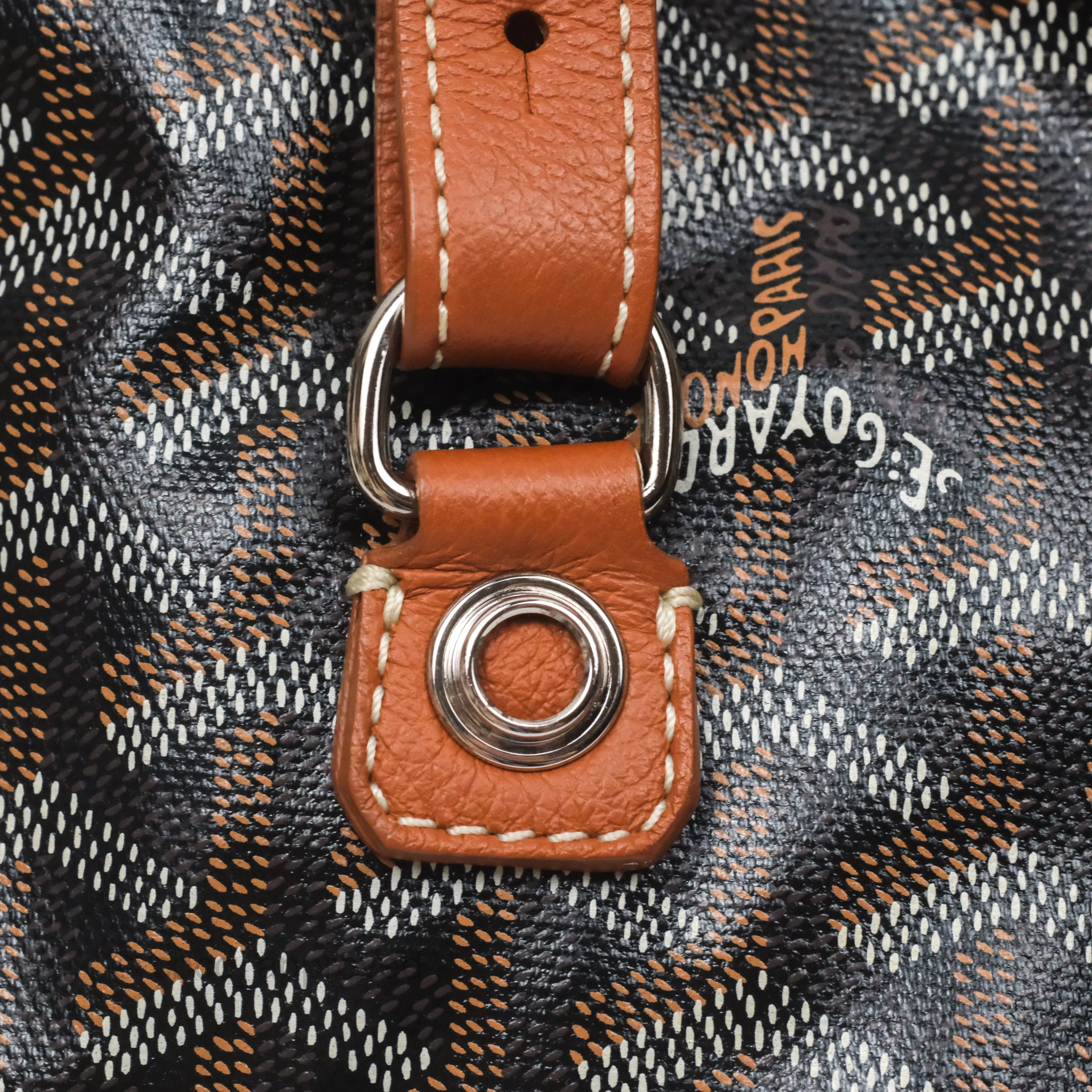 Goyard Saint Lger Backpack Black/ Tan