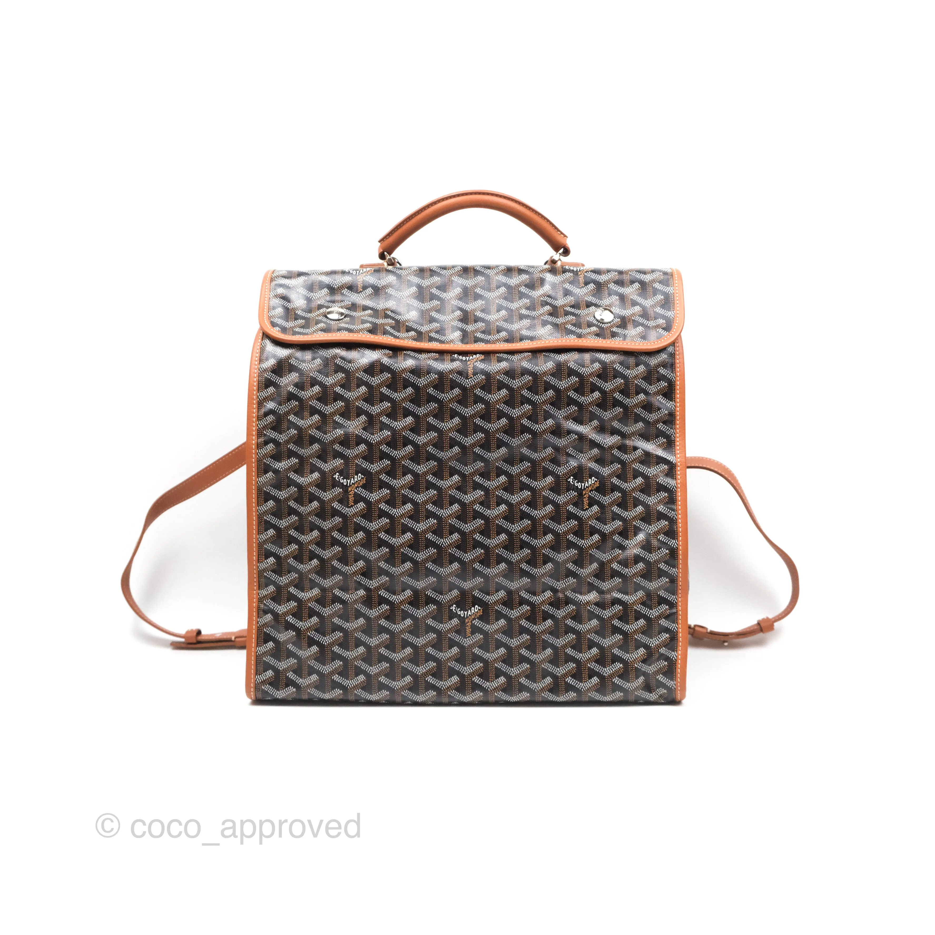 Goyard Saint Lger Backpack Black/ Tan