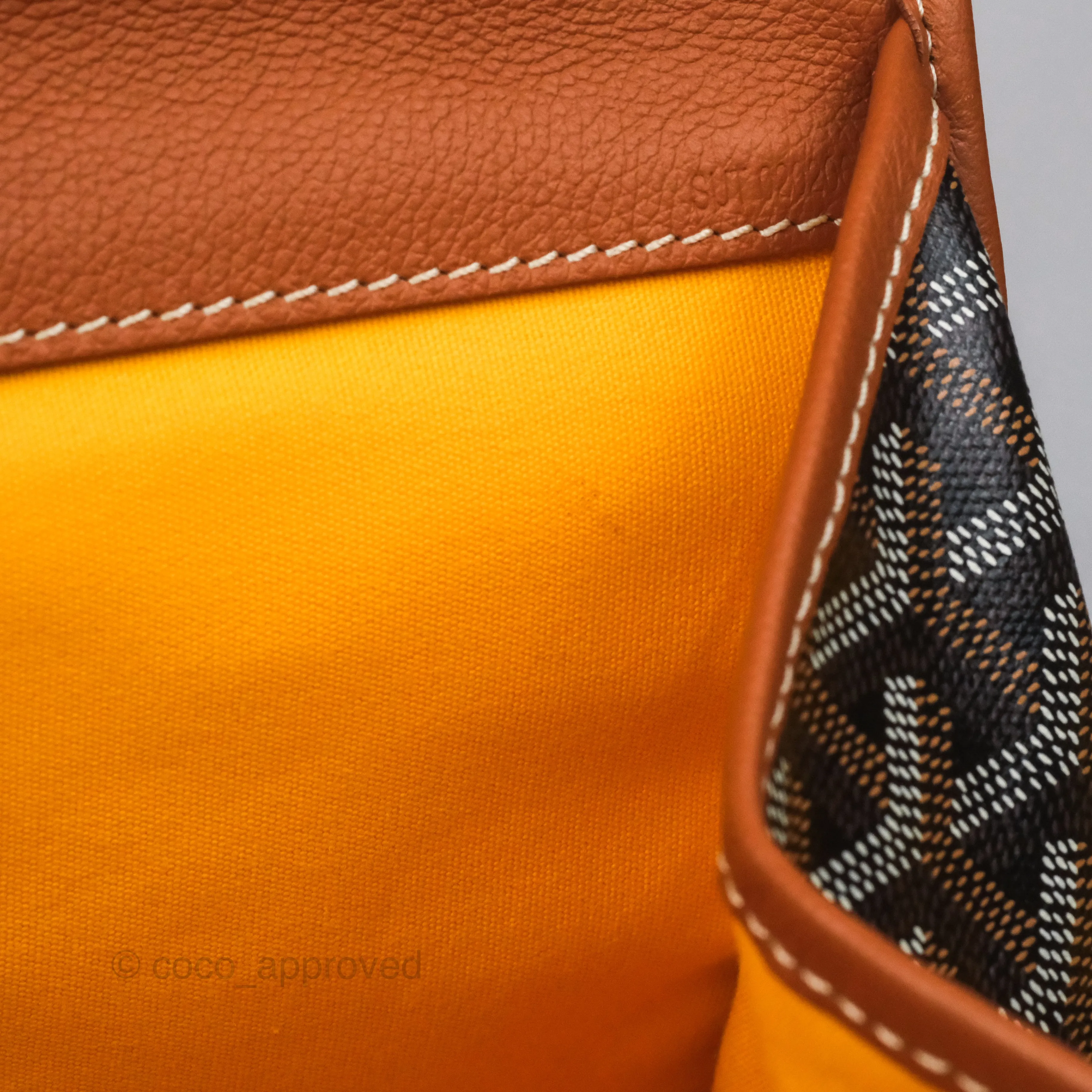 Goyard Saint Lger Backpack Black/ Tan